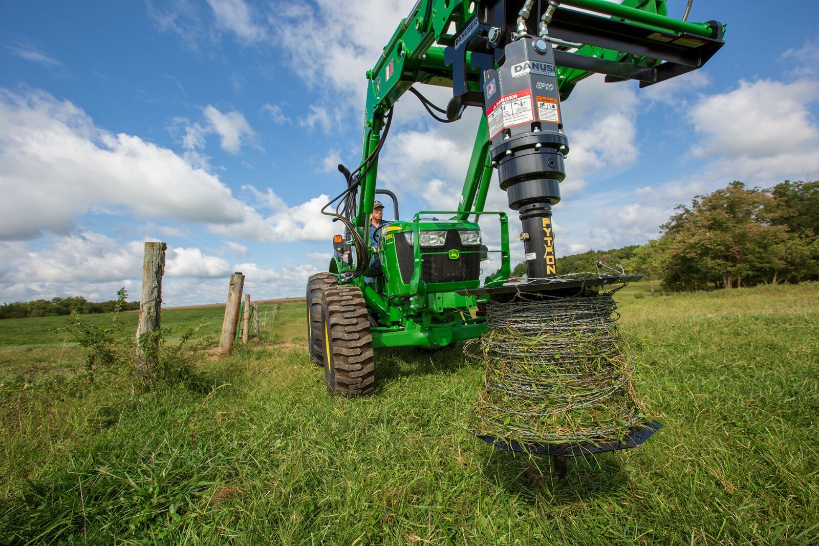 Danuser Python Fence Wire Winder for Auger Post Hole Digger