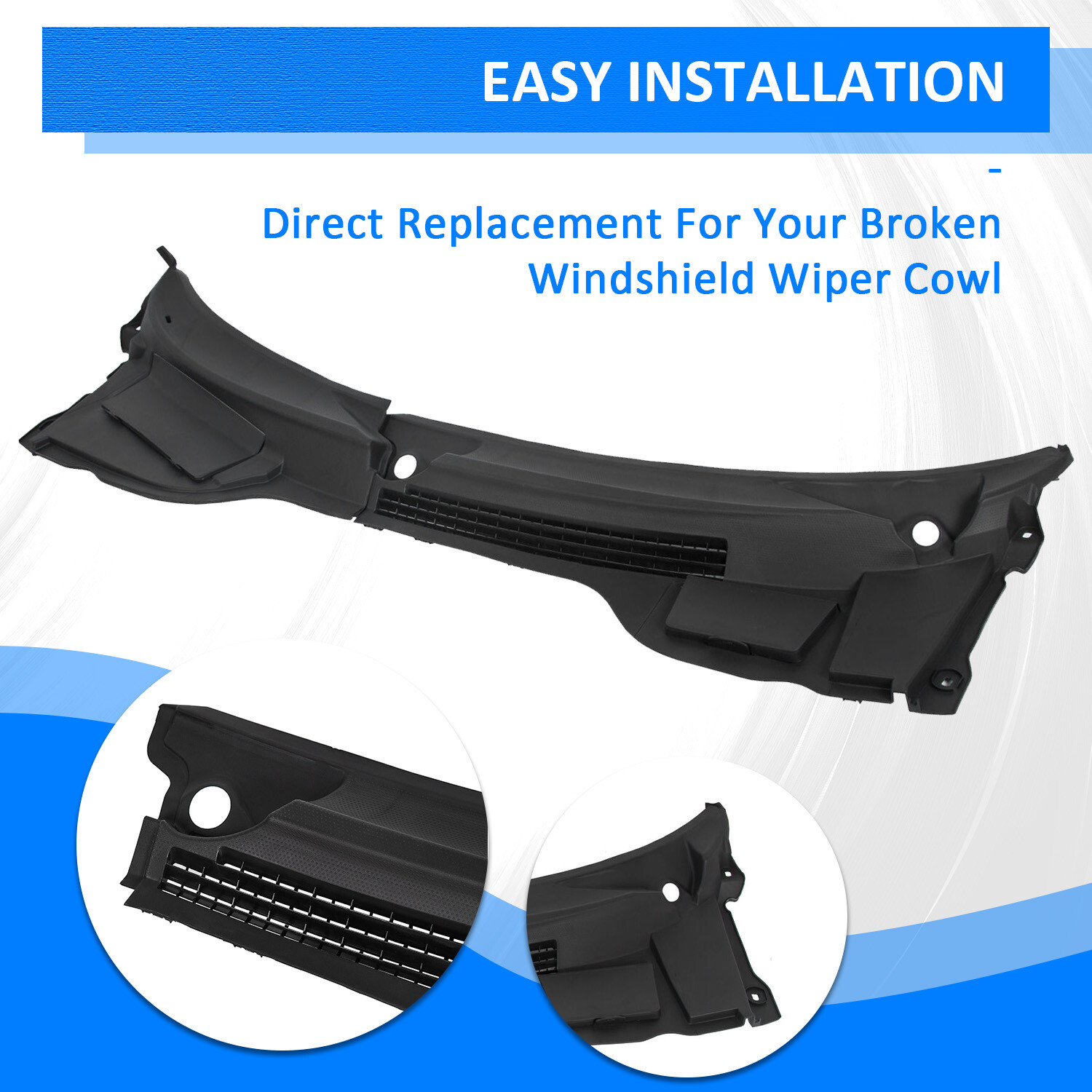 Windshield Wiper Vent Cowl Cover Grille For 2007-2015 Mini Cooper R57 R56 R55