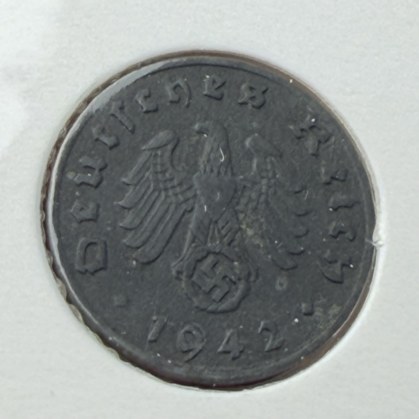 Hitler Nazi Germany Third Reich WWII Coin & Postage Stamp Album Set COA