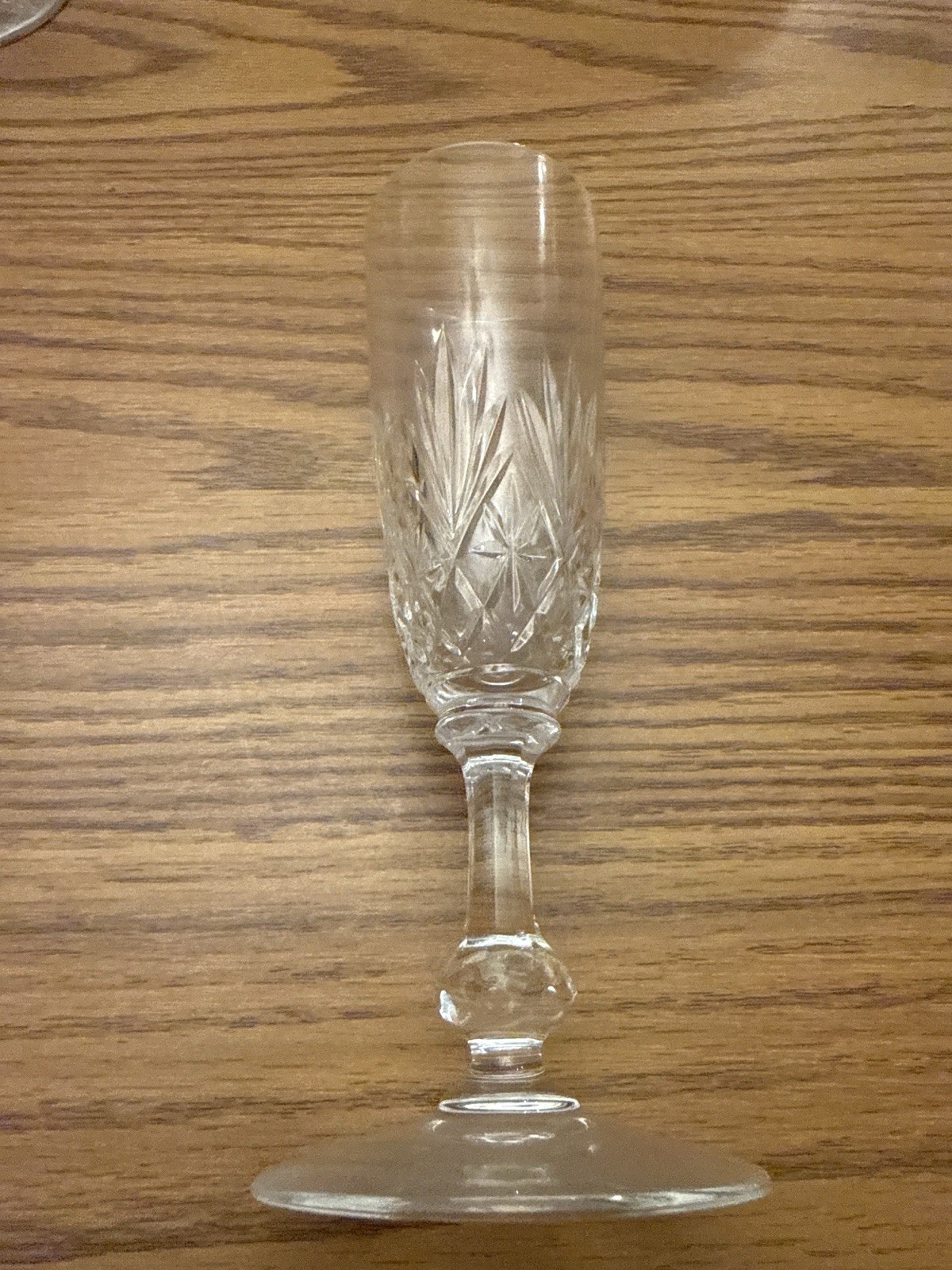 5 Champagne Flutes In Crystal From Saint Louis Model Tommy Signed Height 18.7Cm