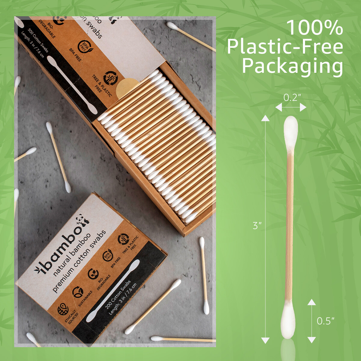 Ibambo Bamboo Cotton Swabs