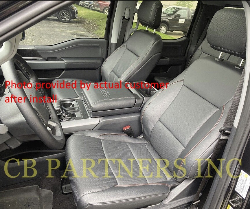 2024 ORIGINAL FORD F150 LARIAT LEATHER SEAT COVER UPHOLSTERY LIGHT BROWN PIPING