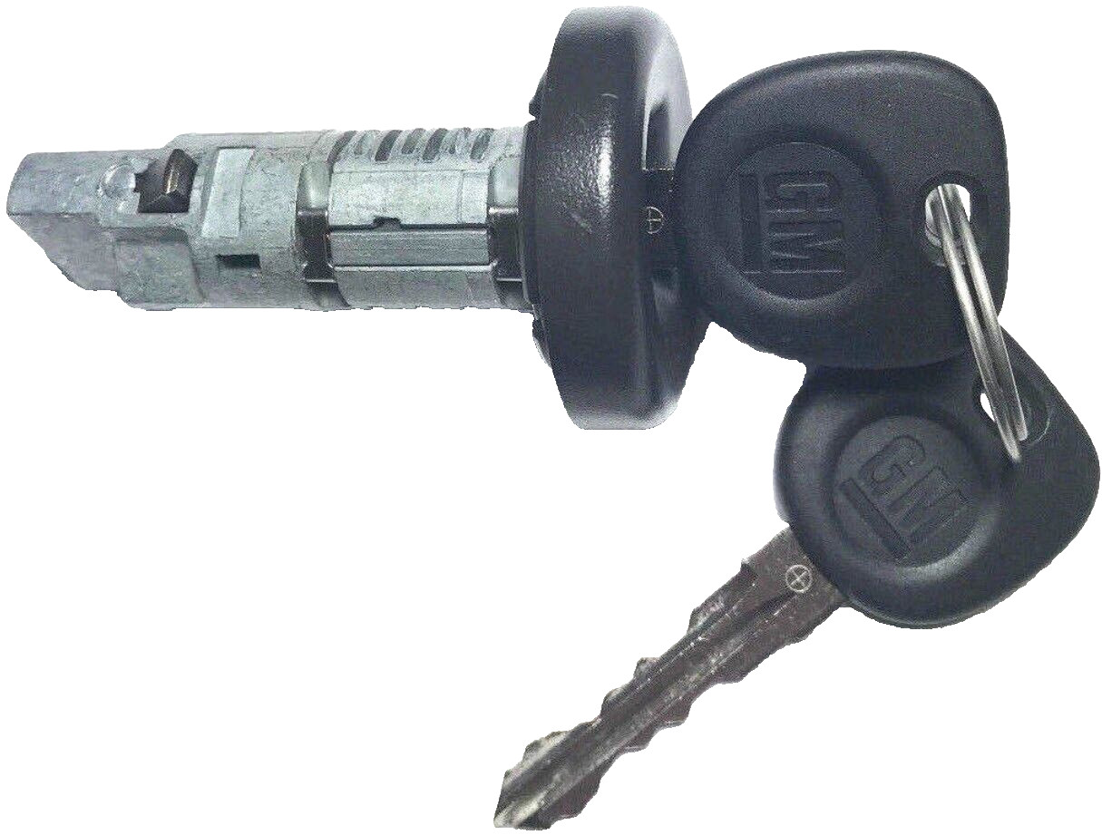 NEW GM OEM Ignition Key Lock Cylinder Switch W/2 GM OEM Circle Plus Chip Keys