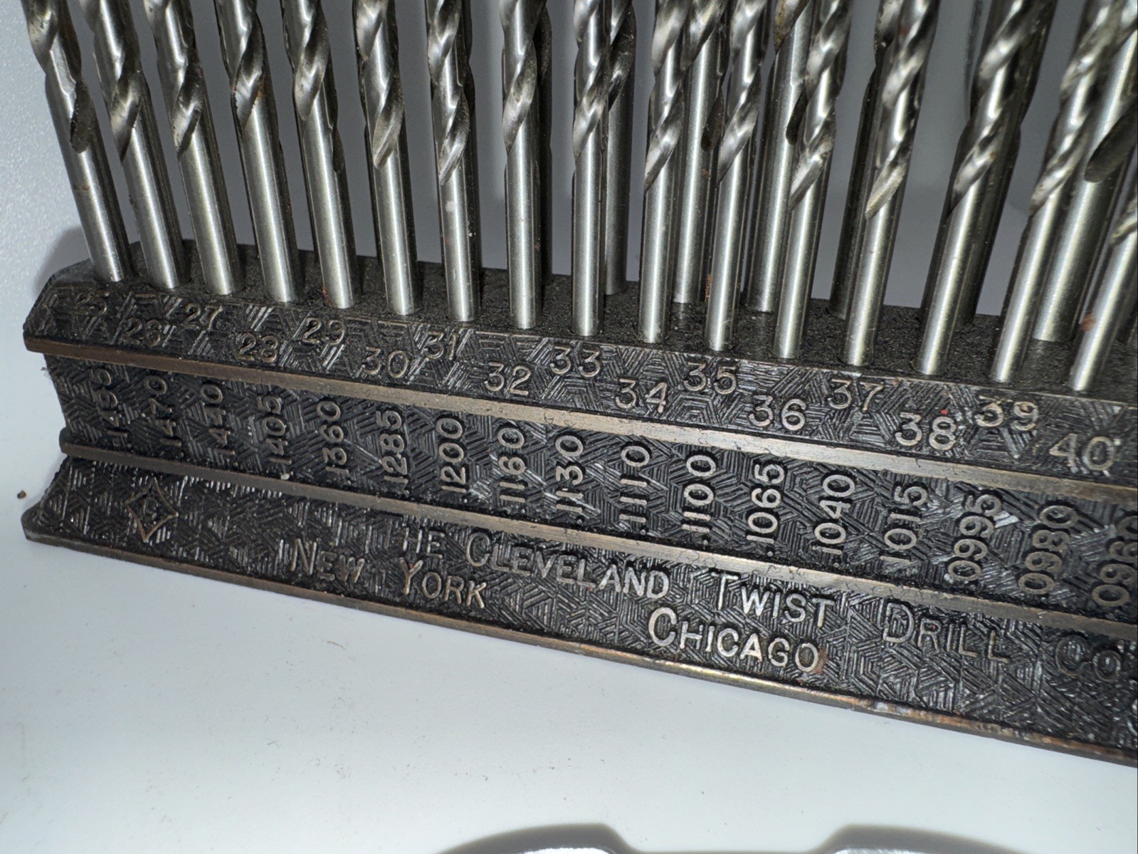 Vintage Cleveland Twist Drill Co #1-#60 COMPLETE with Index stand USA