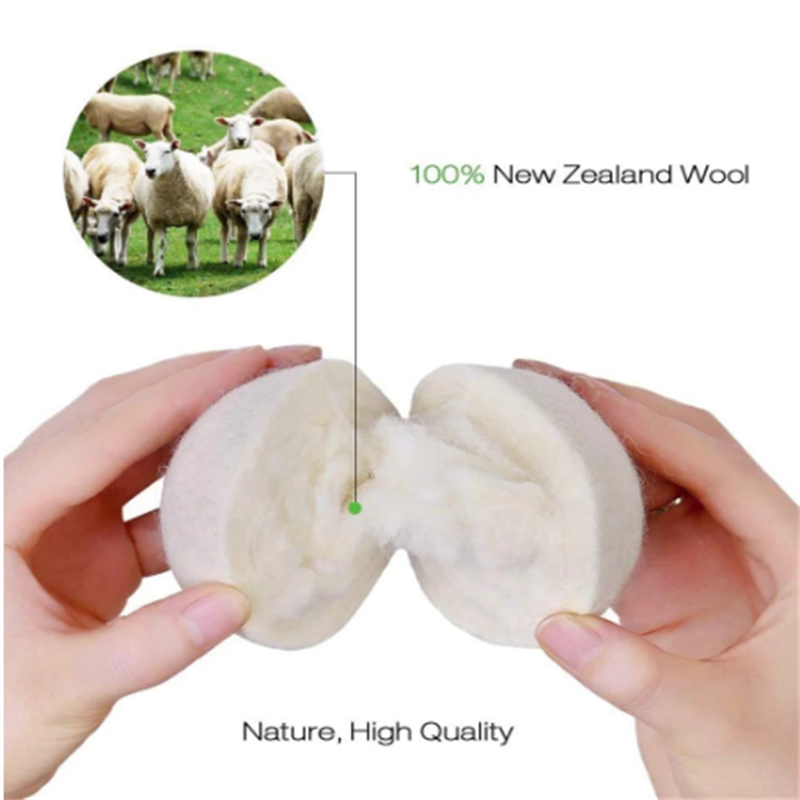 7 Wool Dryer Balls 100% Organic Wool Natural Laundry Fabric Softener new USA