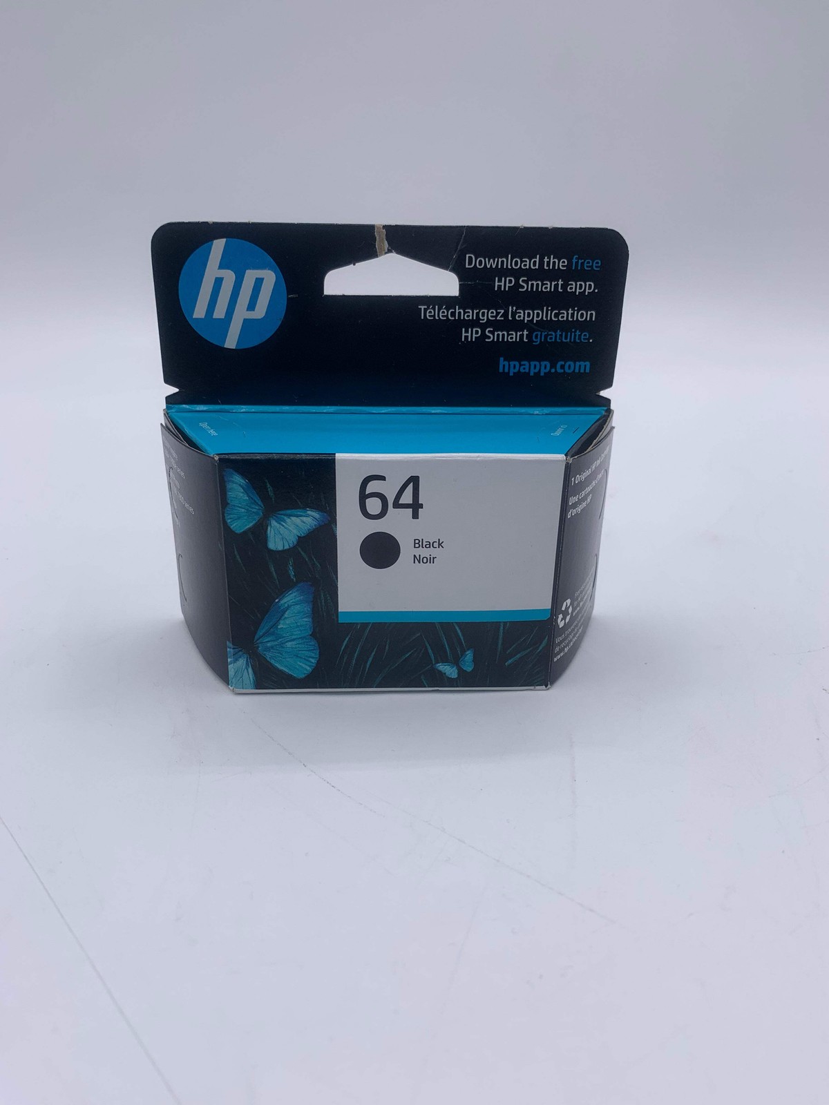 Original Genuine HP 64 Black Printer Ink Cartridge - New In Box OEM