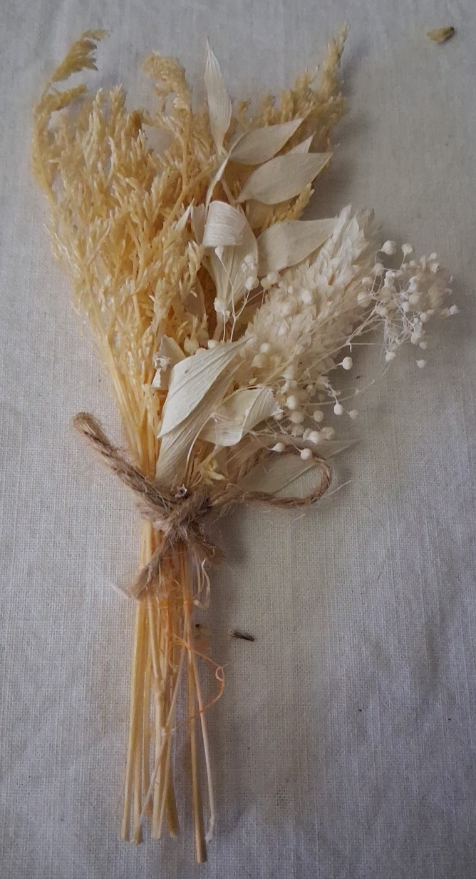 Lot of 11 Mini Dried Flower Bouquet, Wildflower Decor for Crafts or Photo Props