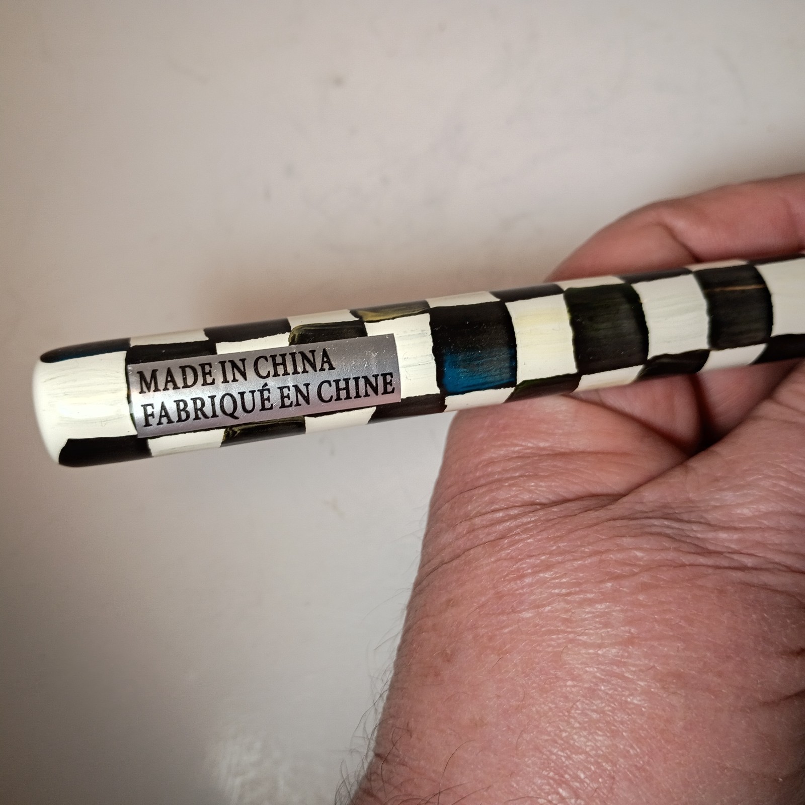 MacKenzie-Childs Courtly Check Spatula Black 12.5”