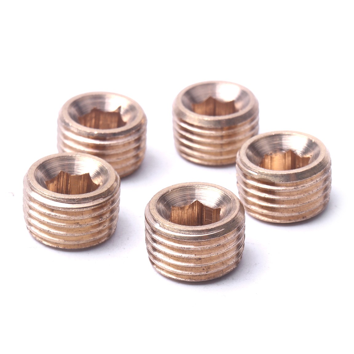 20PCS Pipe Plug 1/8" 1/4" 3/8" 1/2" Male Thread Hex Internal Head Socket Fitting