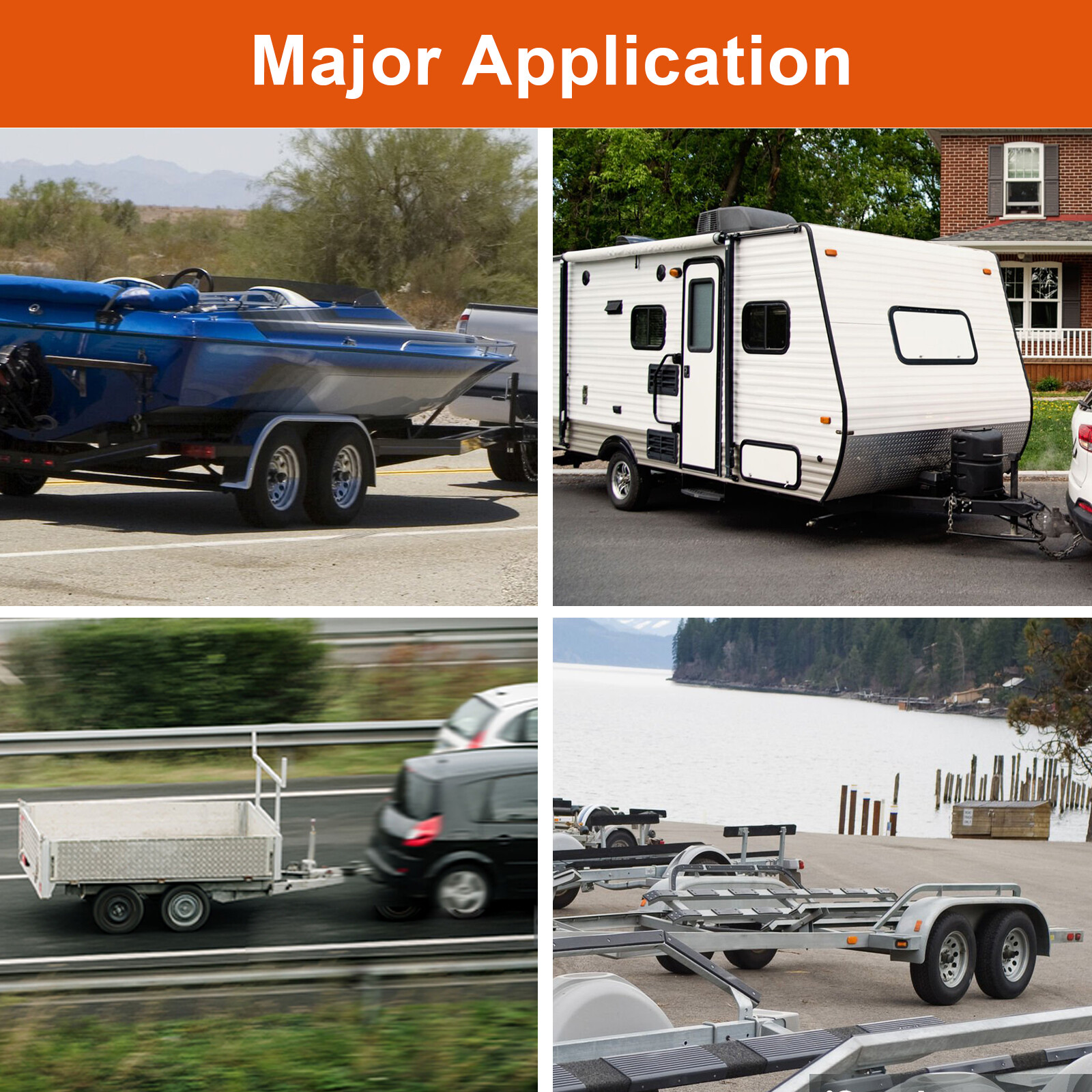 Set 2 4.80-12 Trailer Tires 6 PR 4.8-12 4.8x12 6 Ply Replacement Tire Heavy Duty