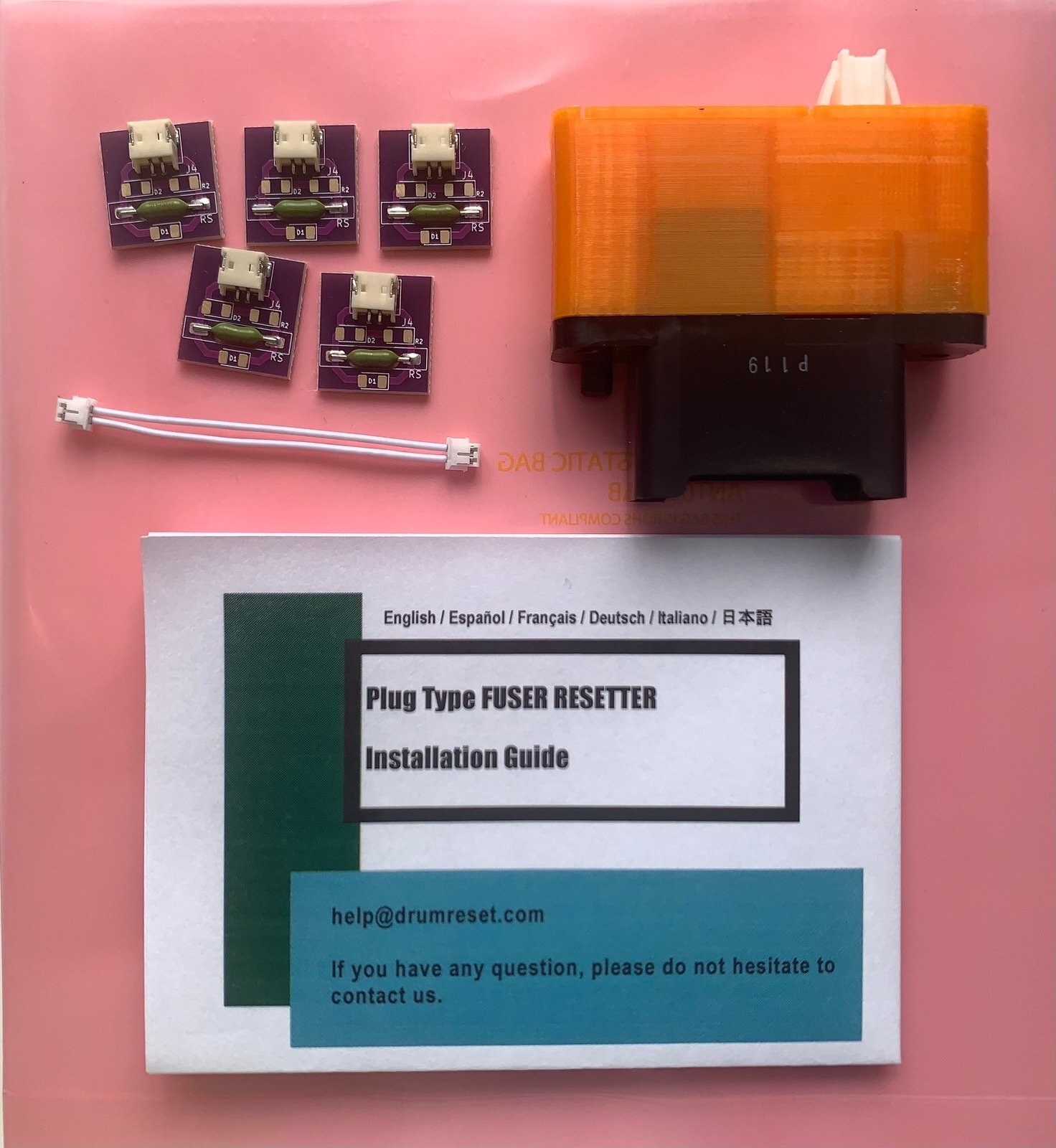 Easiest Fuser Reset kit for all type of OKI OKIDATA Laser Printers / Takes 25Sec