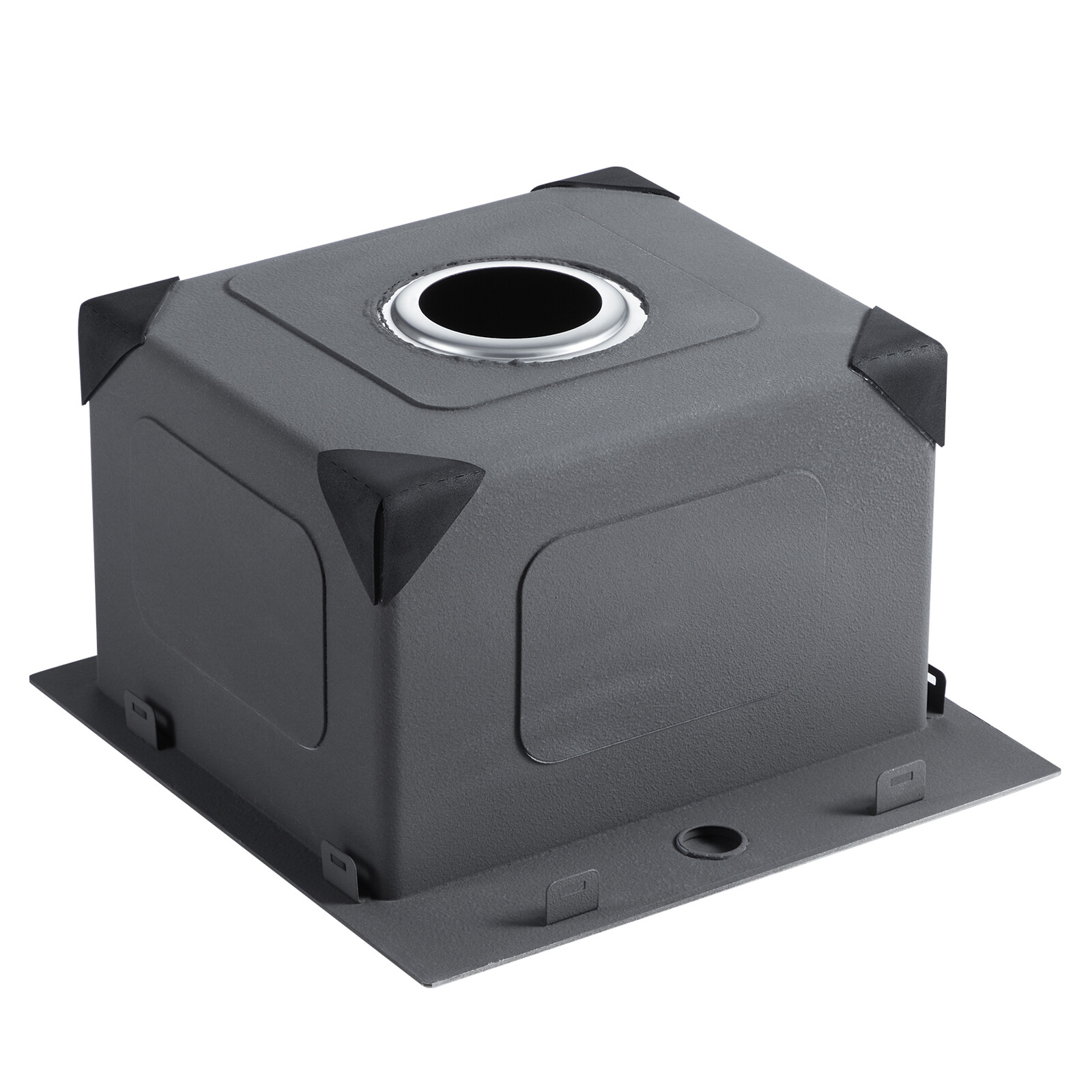 15" Drop-In Kitchen Sink Top Mount Single Bowl Basin Stainless Steel