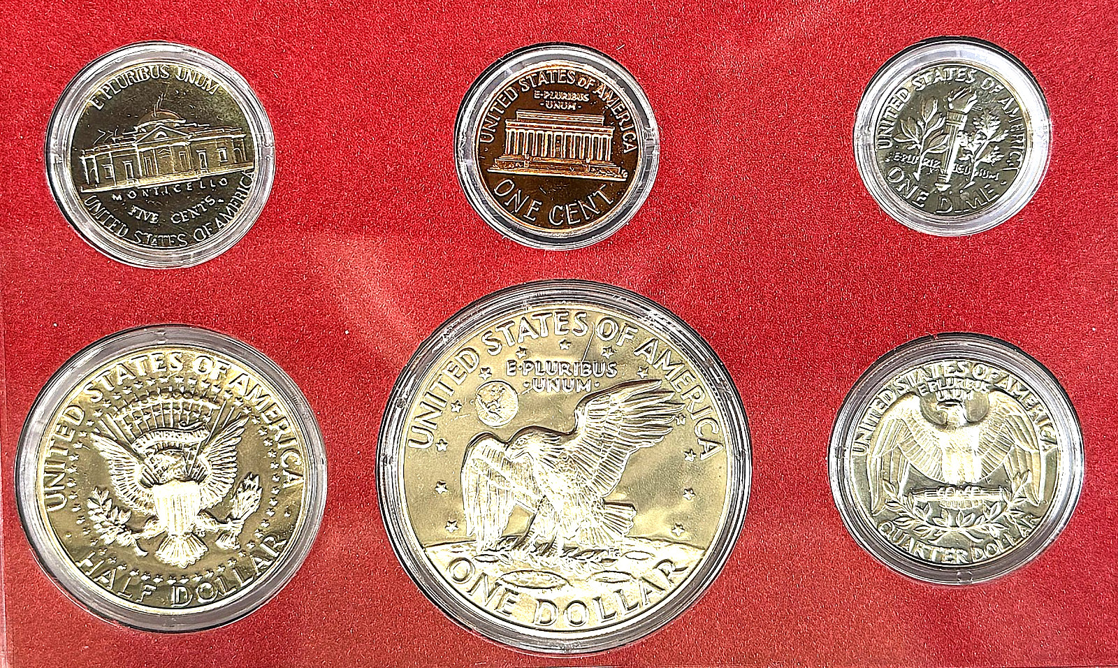 1974-S PROOF SET / EXTREMELY RARE / HARD TO FIND / UNC / ONLY (2,612,568) MINTED