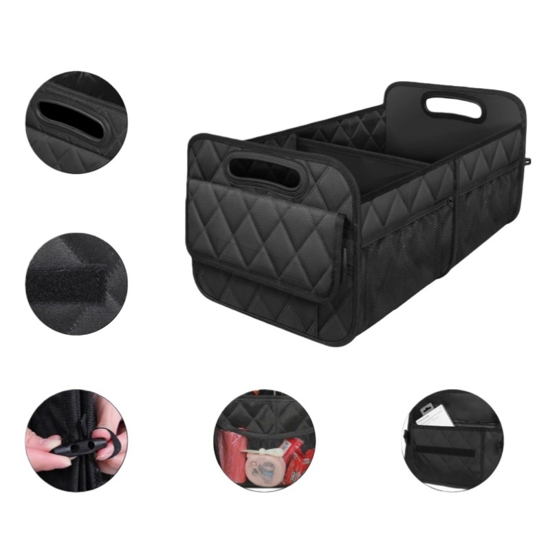 Car Trunk SUV Cargo Organizer Foldable Collapsible Multipurpose Storage Box Bag