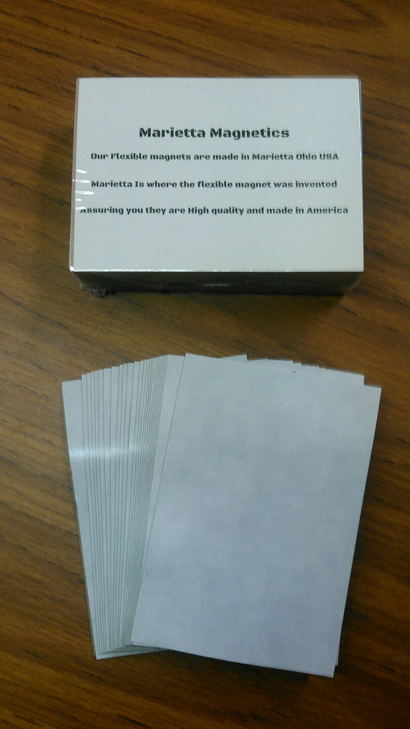 500 3.5 x 5 inch Flexible Magnets Self Adhesive Marietta Magnetics