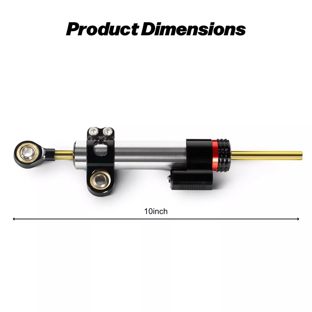 16 Levels 250mm Steering Stabilizer Damper For Suzuki GSXR1000 GSXR1000R 2024