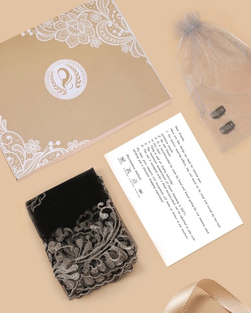 Head Veil Mantilla Catholic Church Veil Head Cover Our Lady Lourdes Embroidered