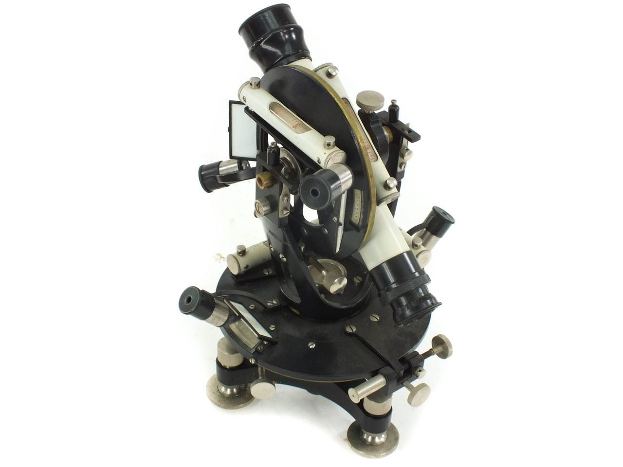 Ertel-Werke Double Circle Theodolite with Compass and Wooden Case 637