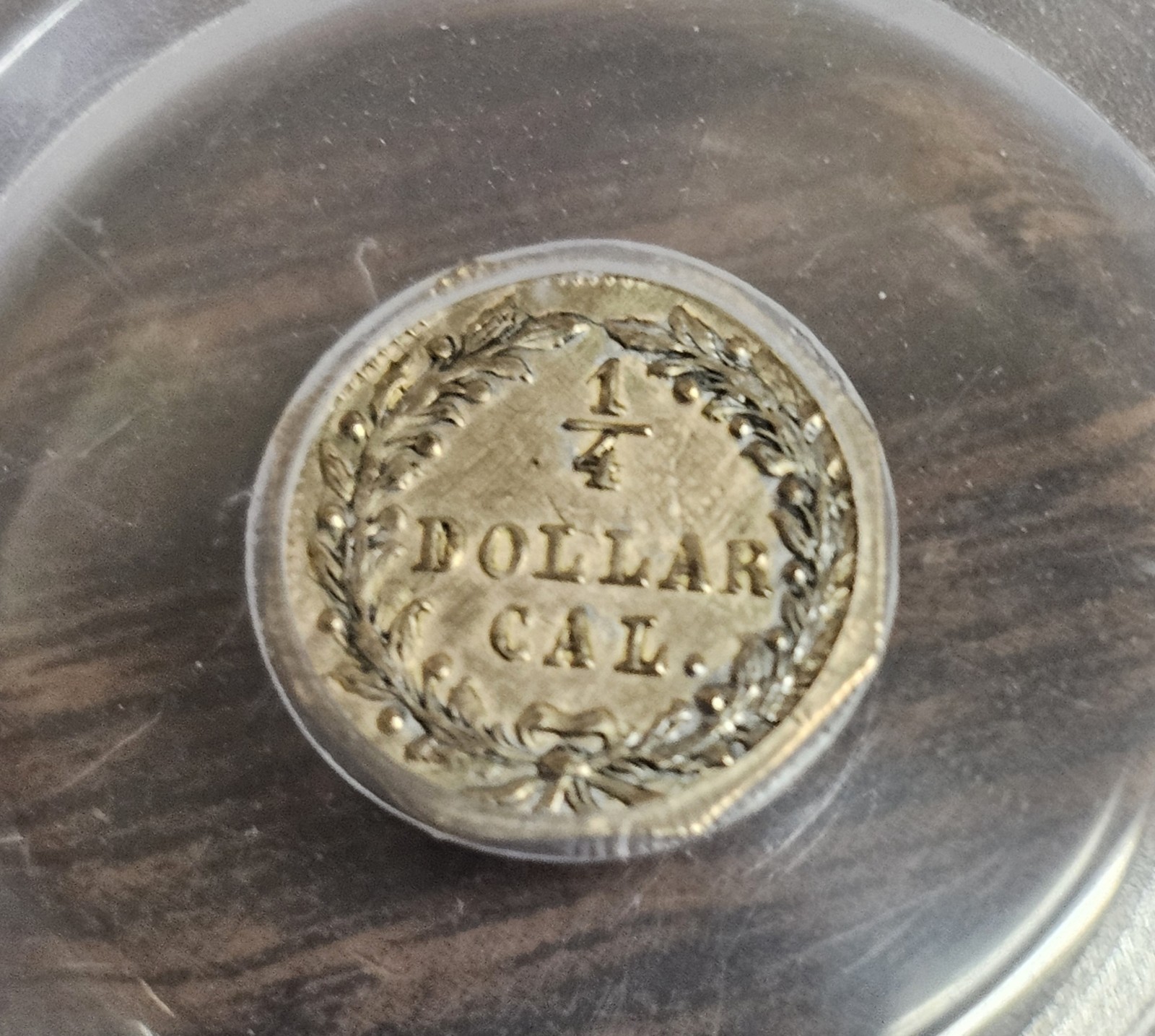 PCGS AU Det 1872 California Fractional Gold Octagonal Liberty Head BG-791 G25C