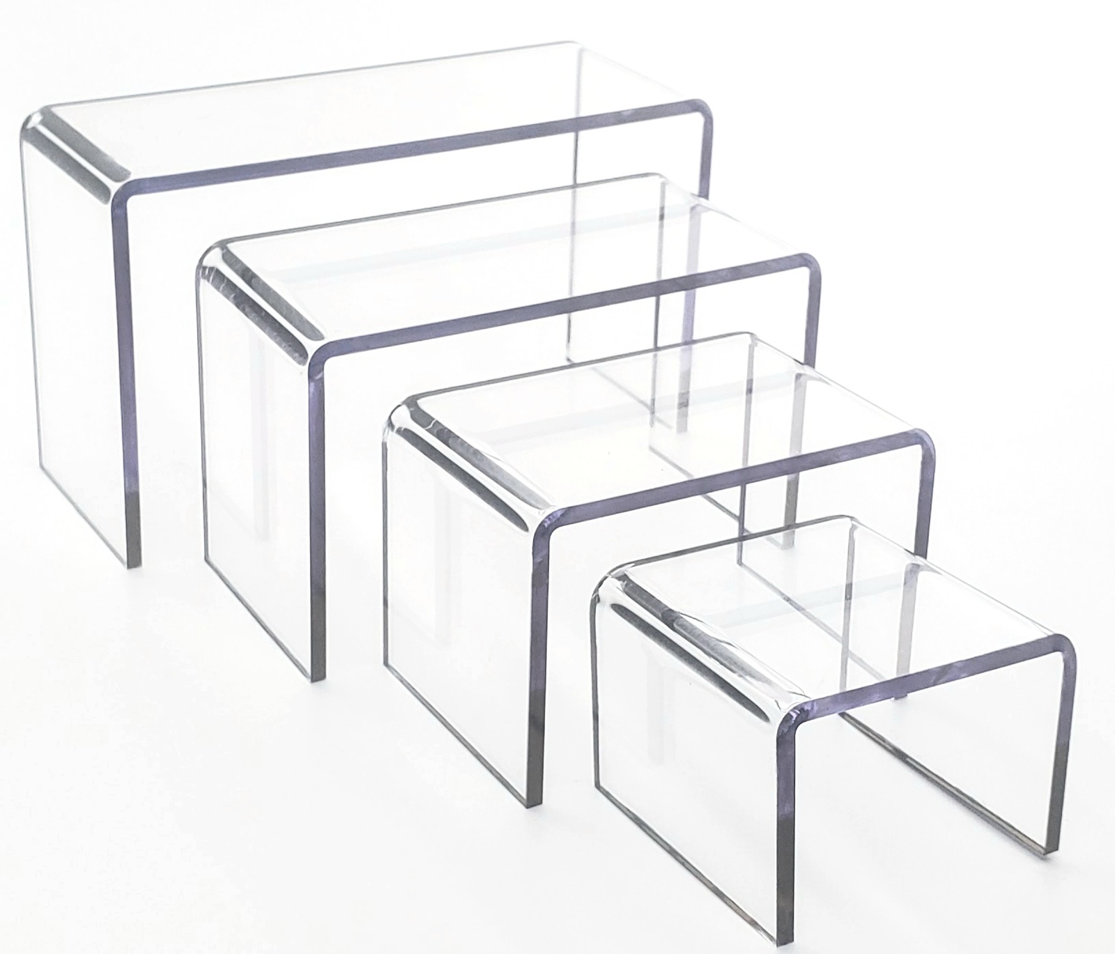 T'z Tagz New Clear Acrylic Risers Showcase Display Stands Collectable Organizers