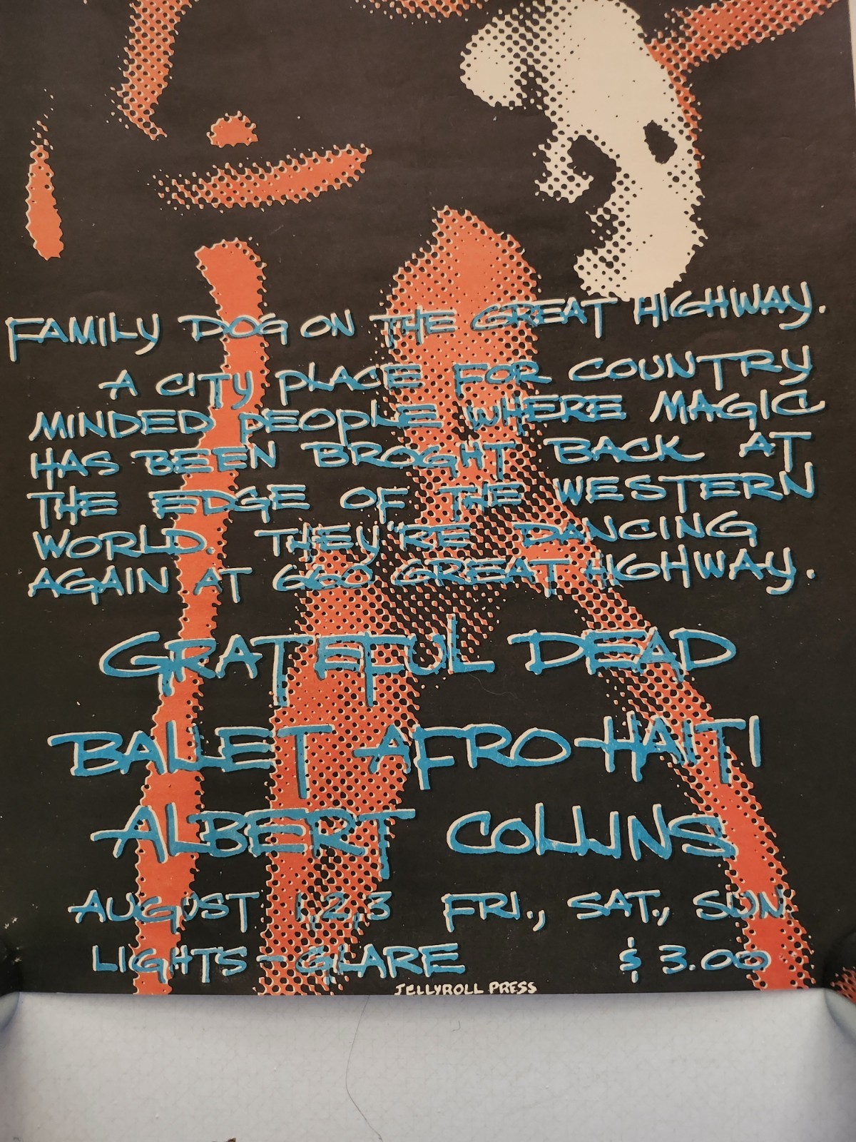 Original Grateful Dead Concert Poster For Family Dog on the Great Highway
