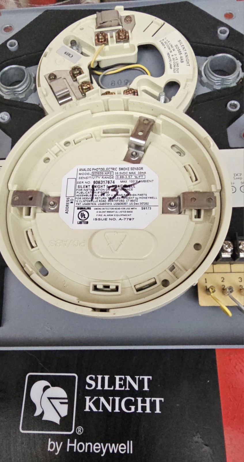 SILENT KNIGHT SD505-DUCT INTELLIGENT DUCT SMOKE DETECTOR