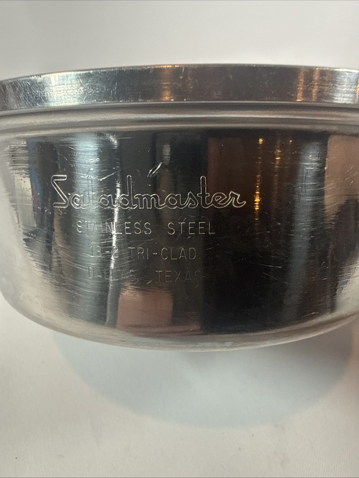 Saladmaster 1 Quart Sauce Pan 18-8 Tri-Clad Stainless Steel No Lid Dallas VTG