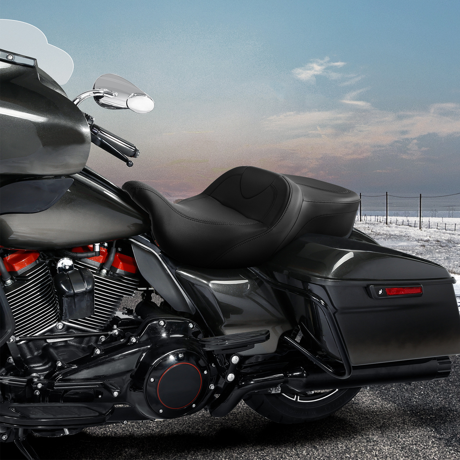 Fit For Harley Davidson 2009-2023 Touring Hammock Seat