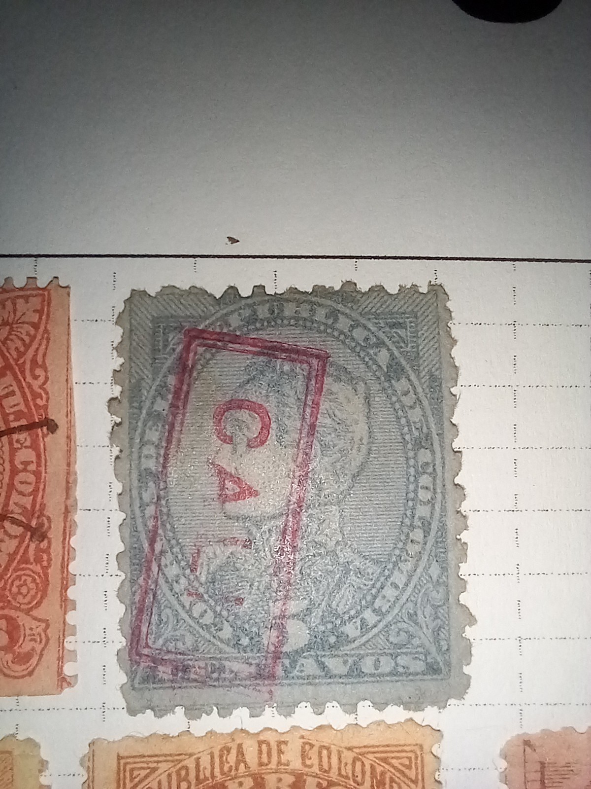 Colombia 1859-1919 Early Used Stamps Page Bolivar Officials Revenues