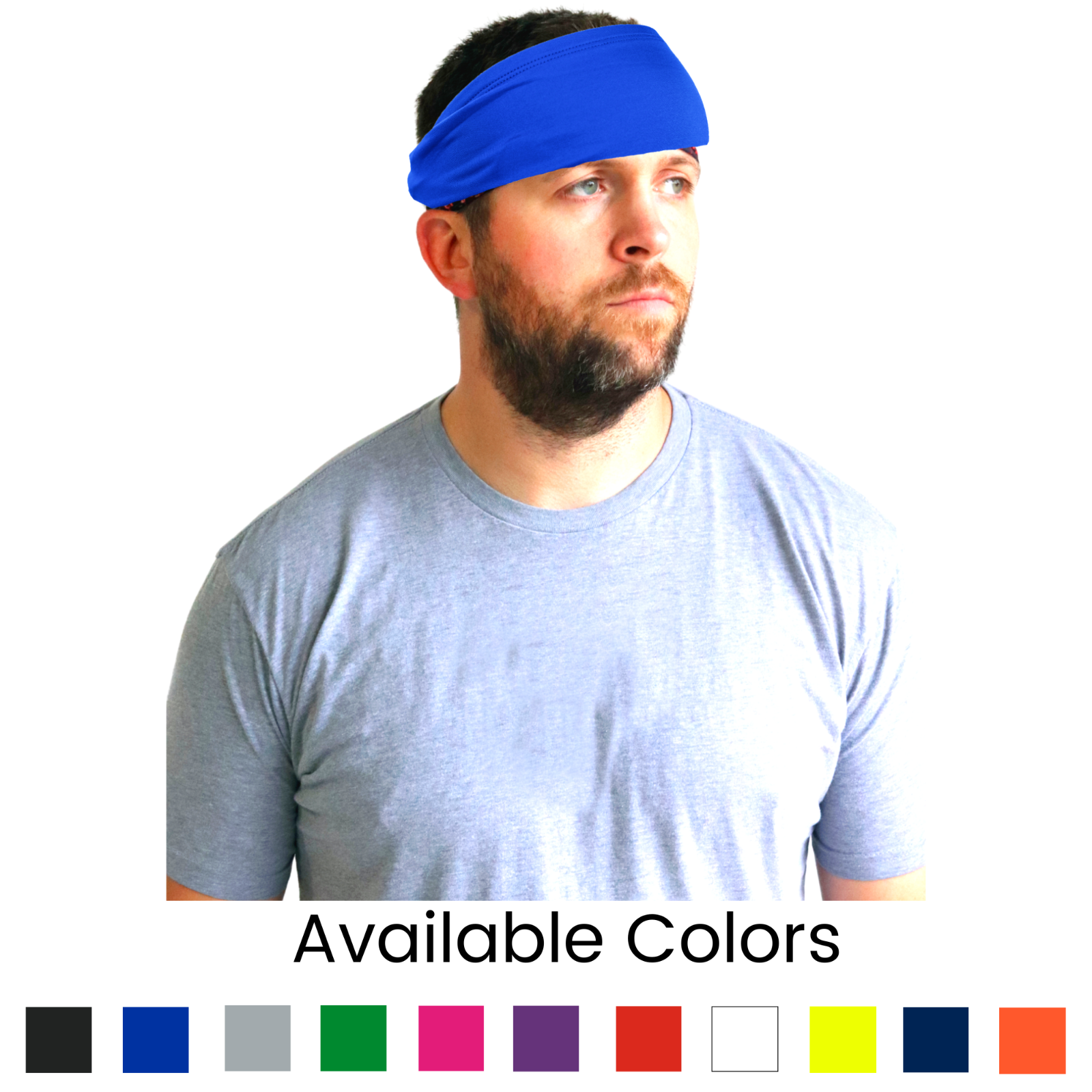 Sport Headband Men Women Head Sweatband Sweat Hair Band Gym Stretch Hair Wrap