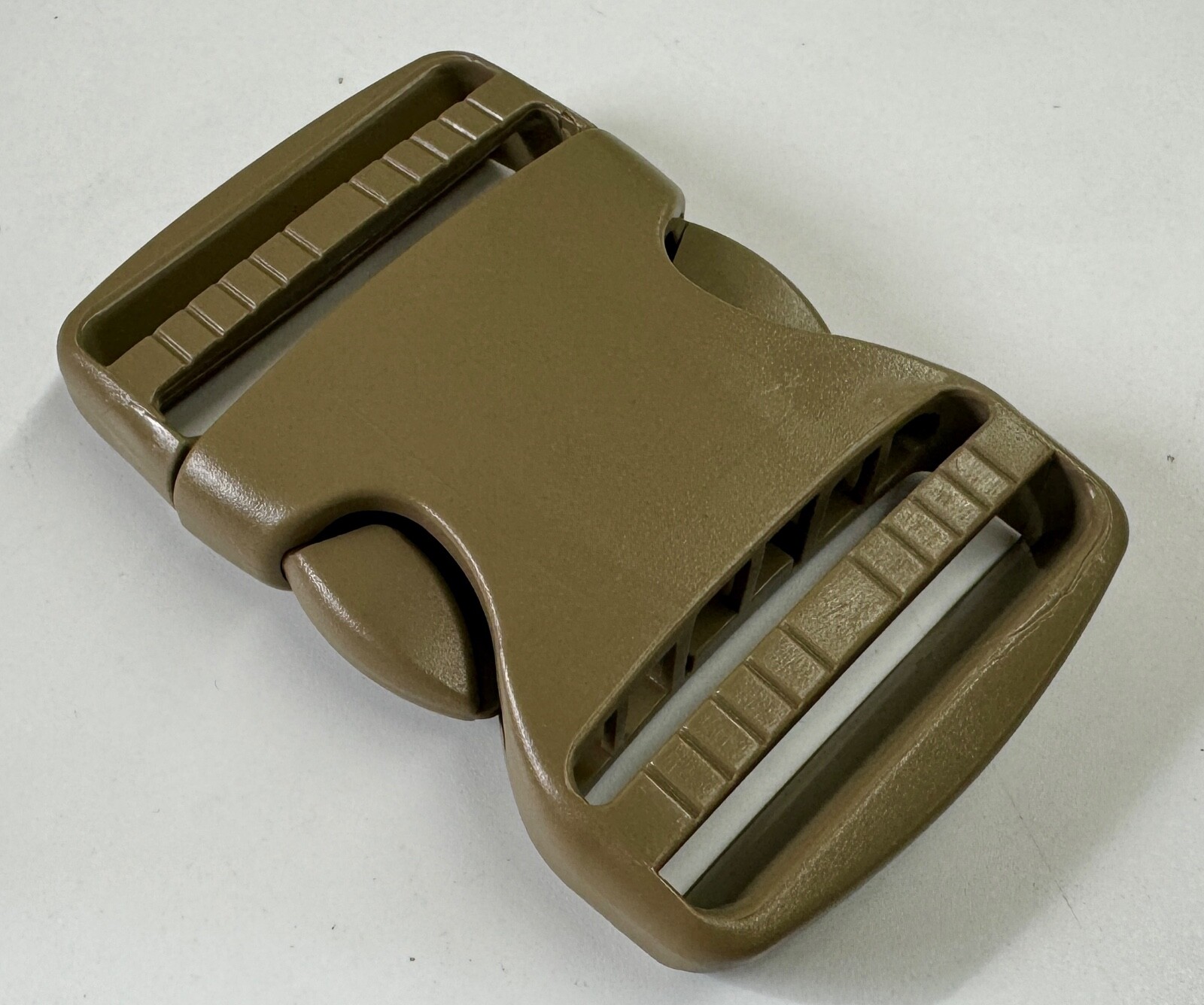 2 Inch ITW TSR 200 Side Release Buckle Heavy Duty USA Made Plastic Webbing Tan