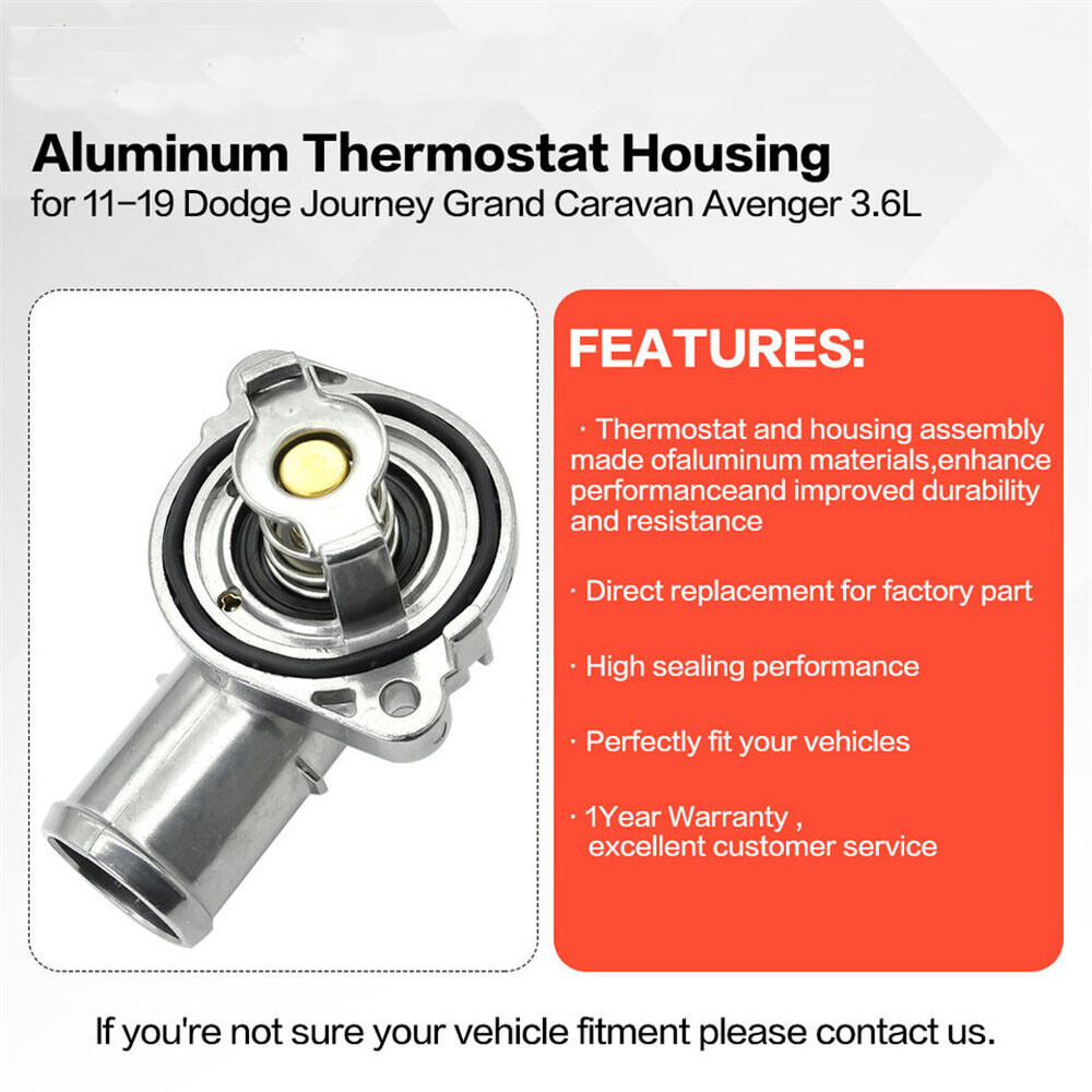 New Aluminium Engine Coolant Thermostat For Dodge Grand Caravan 3.6L 2011 -2019
