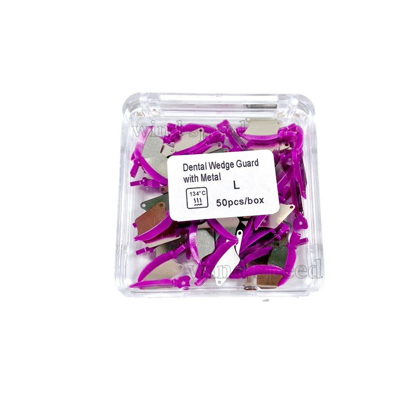 50Pcs Dental Matrix Fender Wedges Prep Interproximal Diastema Wedge Guard L/M/S