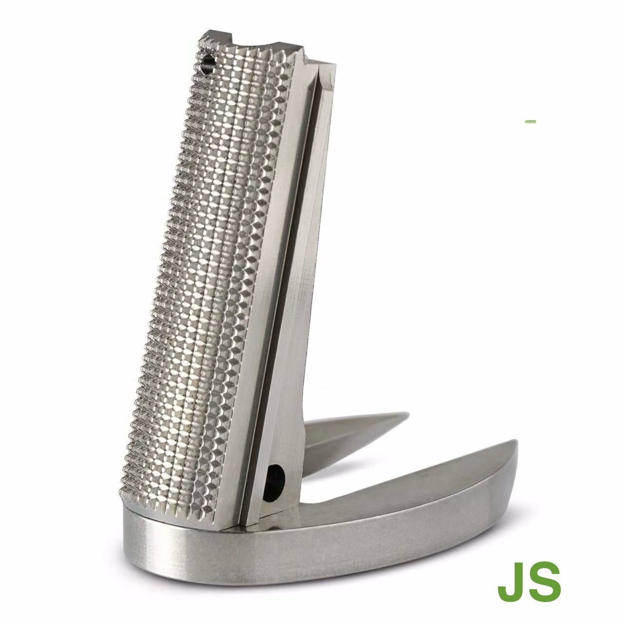 1911 Stainless steel Main Spring housing + Magwell - Full size Checkered, 1911