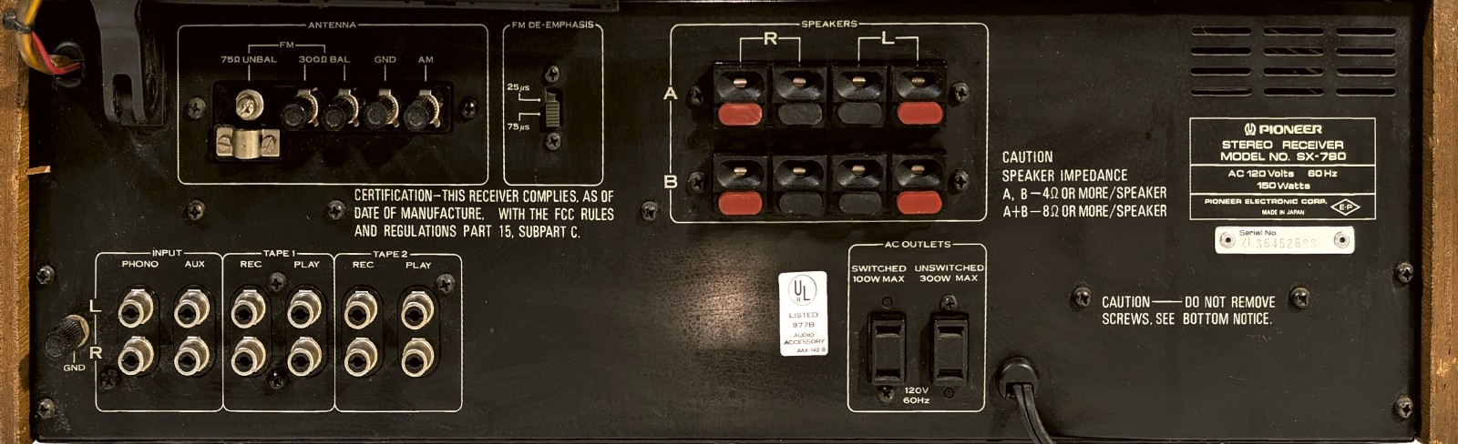 🔥【PRO SERVICED】Pioneer SX-780 Stereo 90W Receiver! XSTR/LED UPGRADES💥GUARANTY
