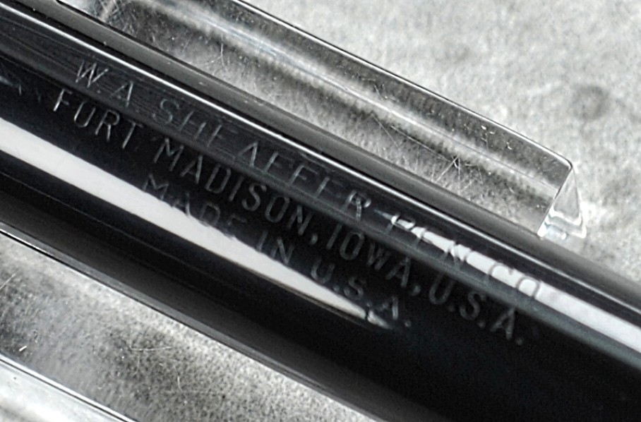 Very Nice Classic Black Snorkel Clipper, Smooth Medium Palladium Nib, RESTORED