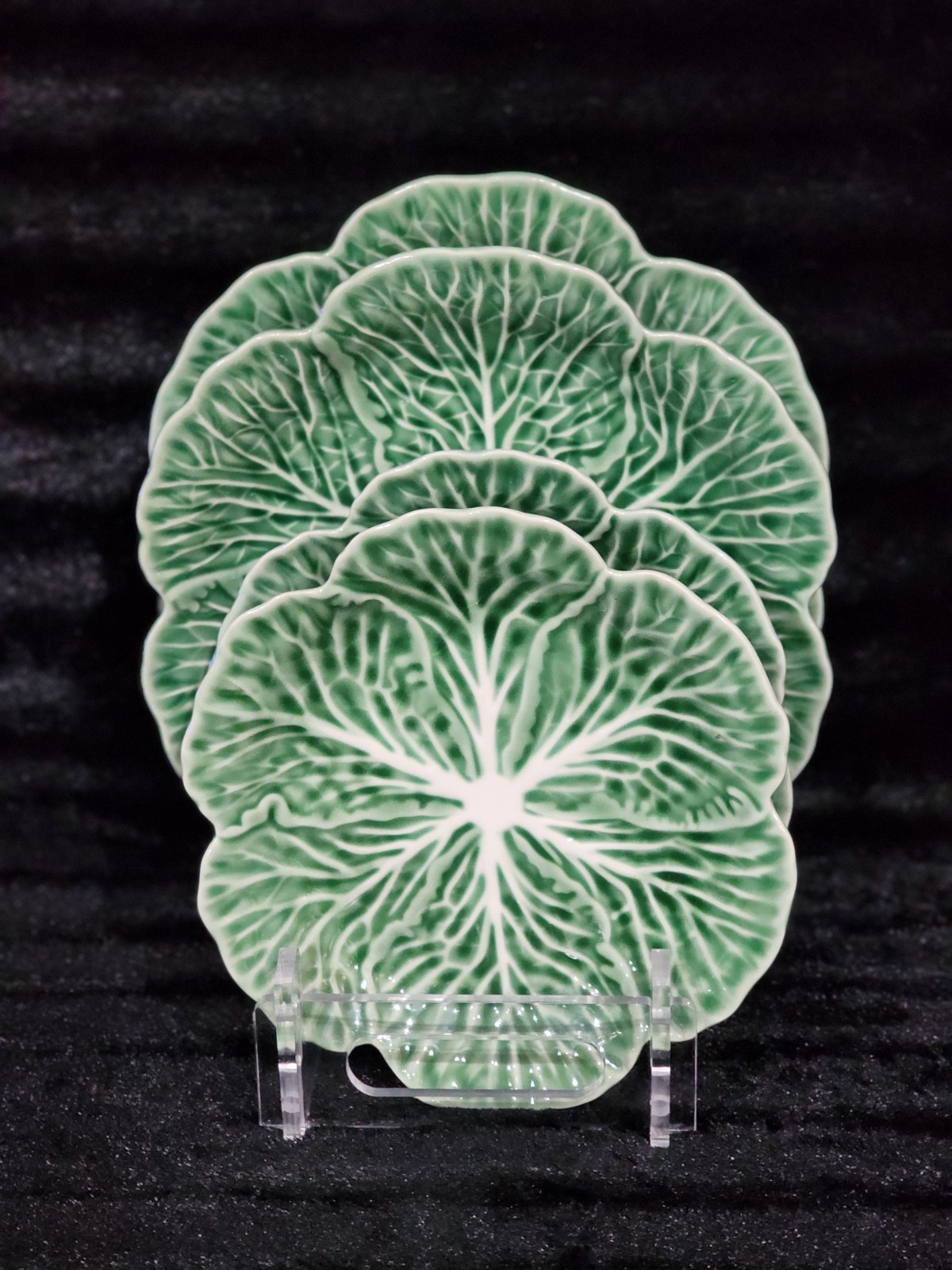 8 Green Cabbage 4 Dinner 4 Salad Plates Ceramic Hobby Lobby Easter Pinheiro Insp
