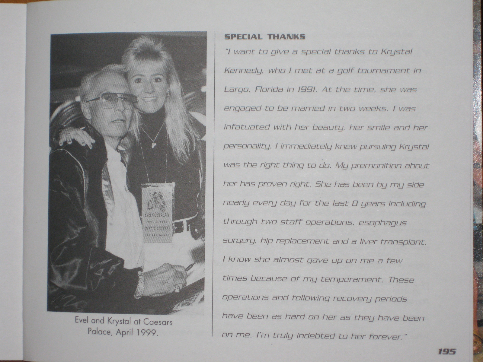 NEW Evel Knievel "Evel Ways" Book -Out of print in 1999- ONLY book "EK" WROTE!!!