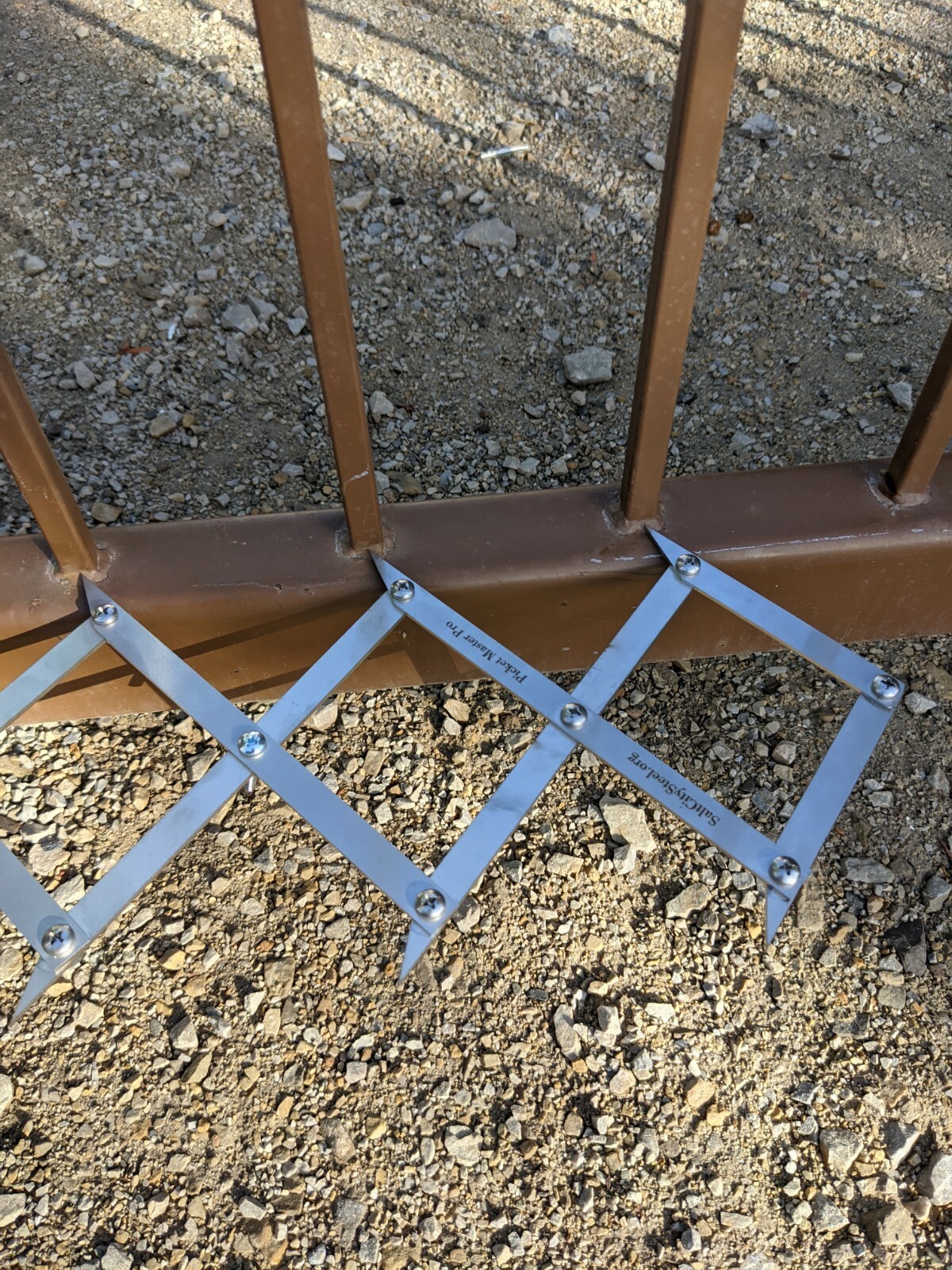 Picket Master Pro 12 point the equal spacing layout tool.