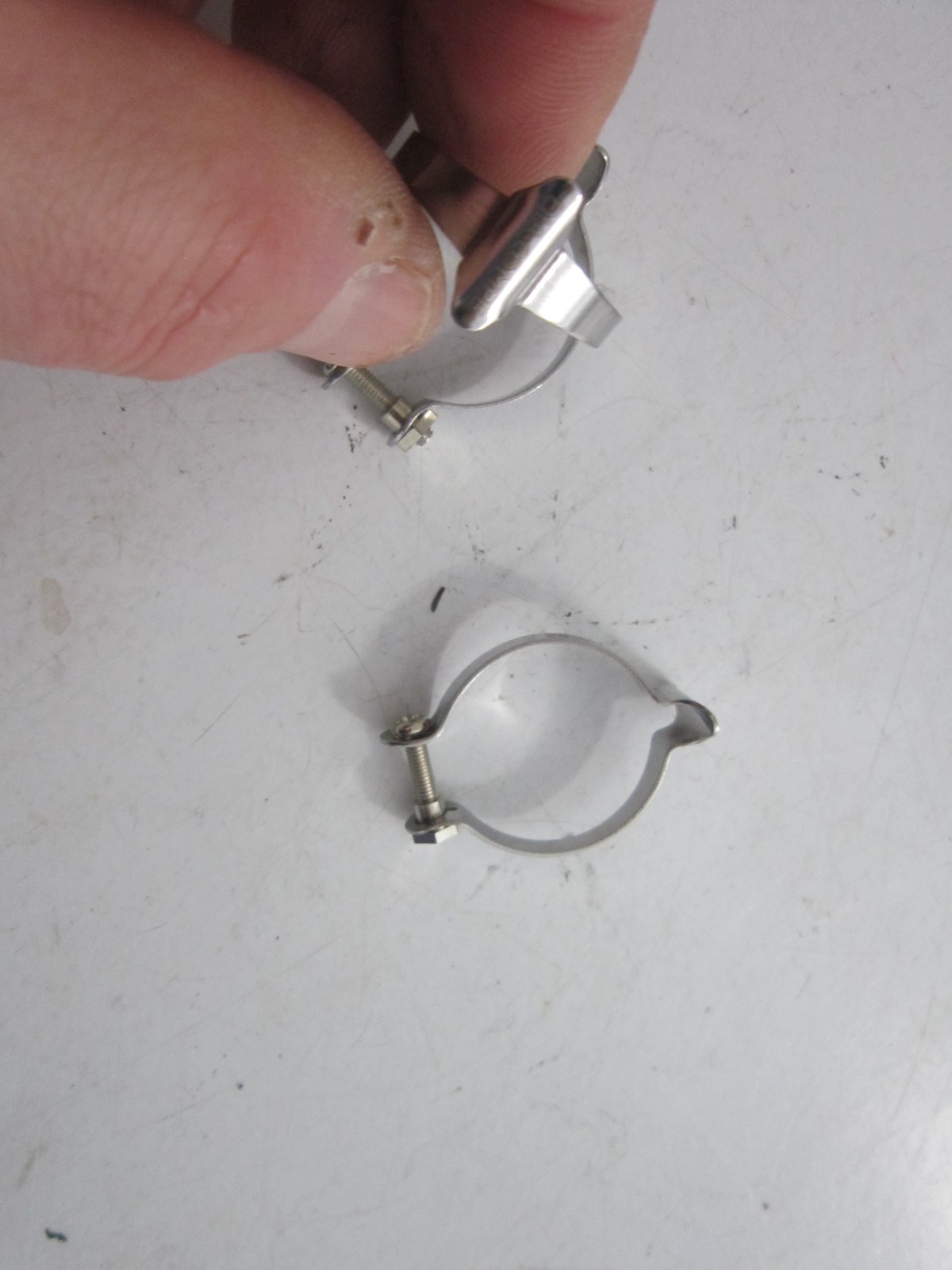 Vintage Top Tube Brake Cable Guide Clamps Set Of 3 Bands