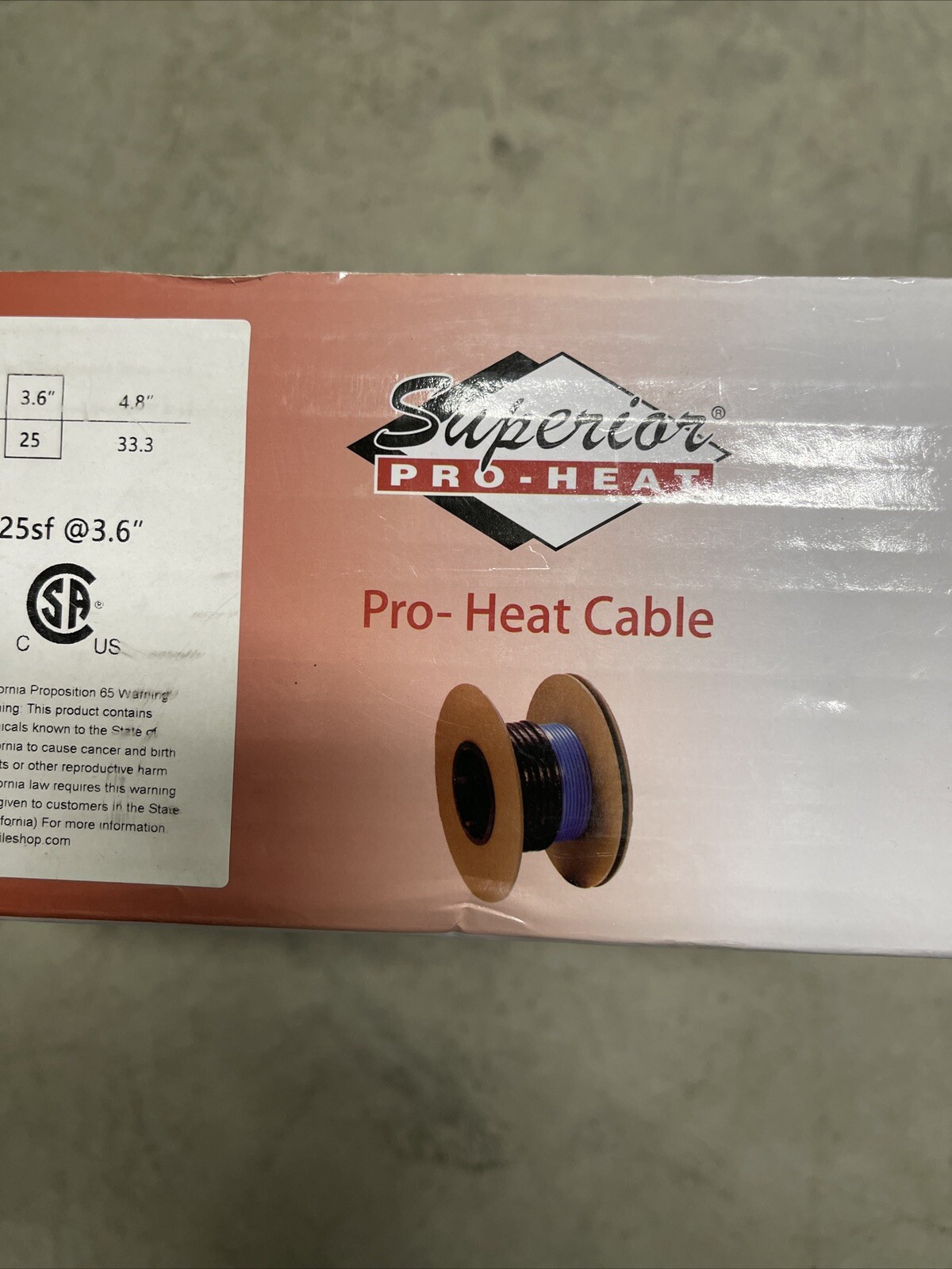 Superior Pro- Heat Cable 240 V