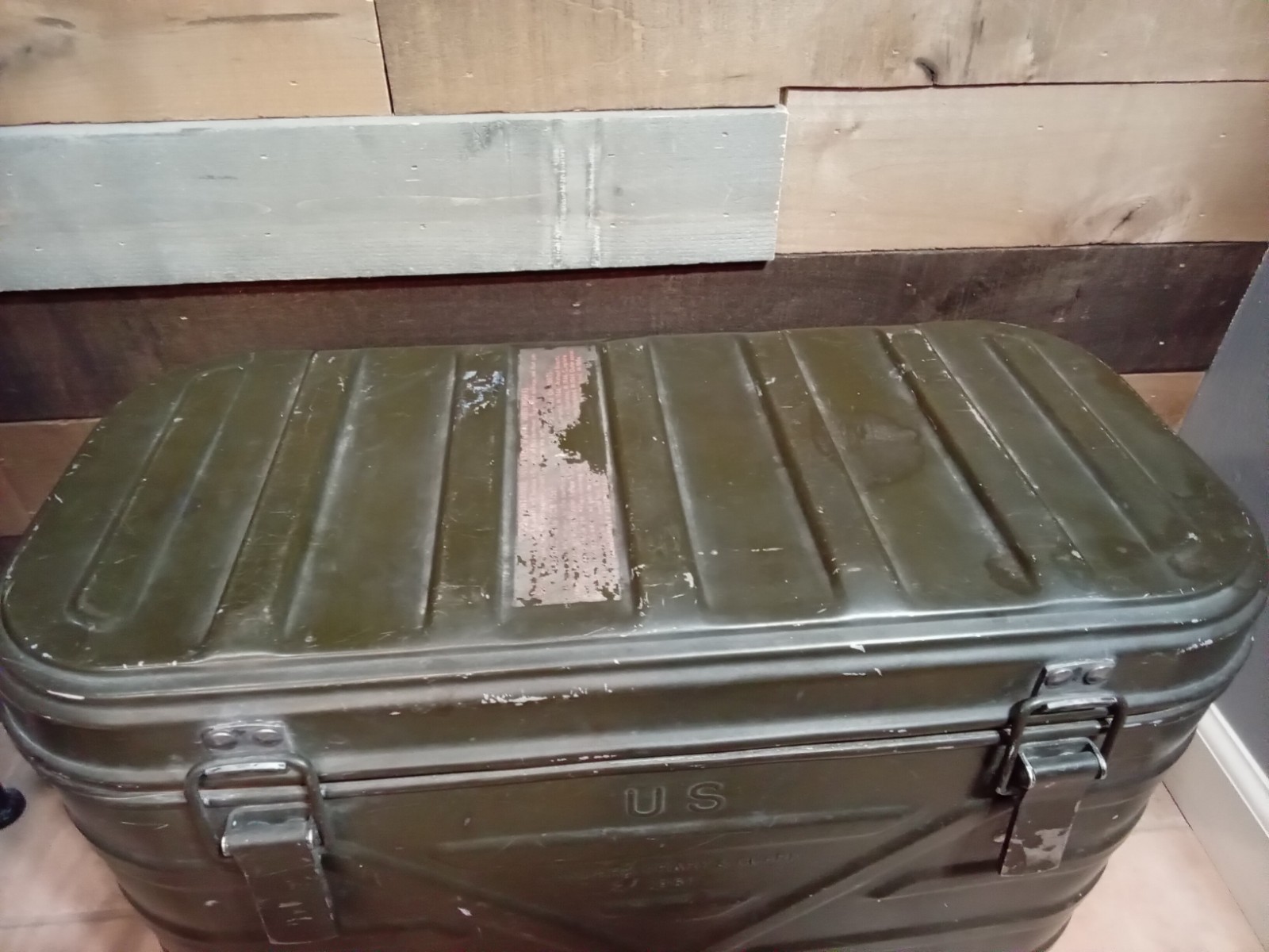 Vintage US Military Insulated Storage Box 1961 Landers Frary Clark Metal Storage