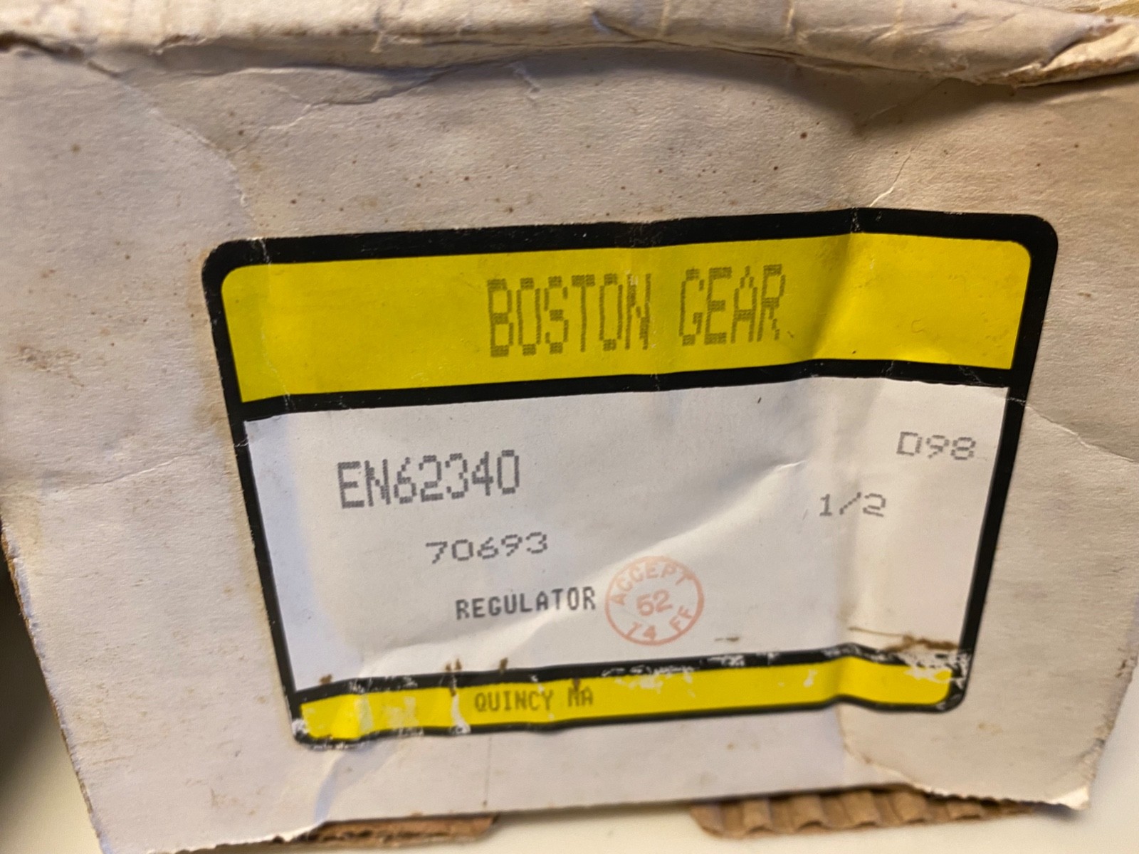 New In Box Boston Gear EN62340 Filter Regulator