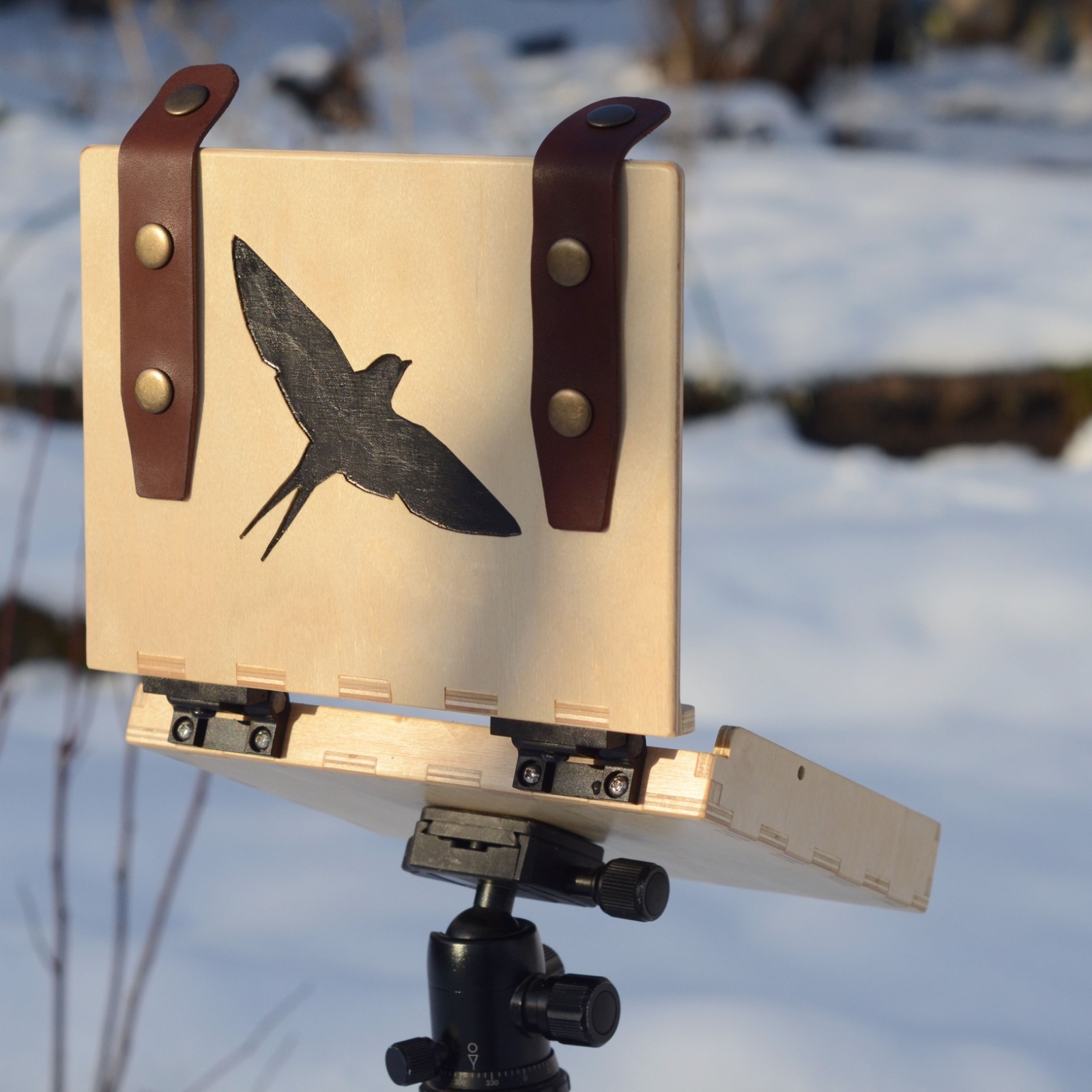 Martlet designer pochade box for watercolor sketching, for 6x8 paper size