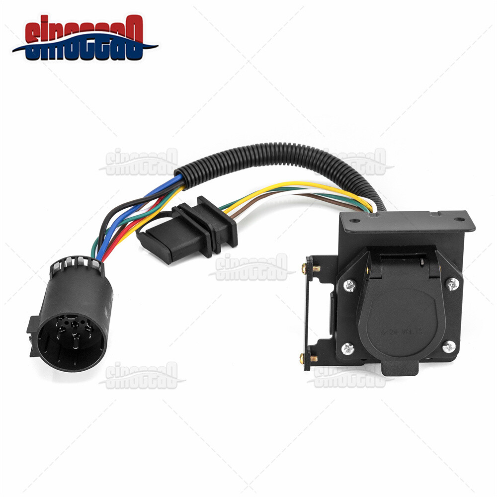 For 1999-2024 Ford F-150 F-250 F350 7 Way Trailer Wiring Harness 4 Way Flat Plug
