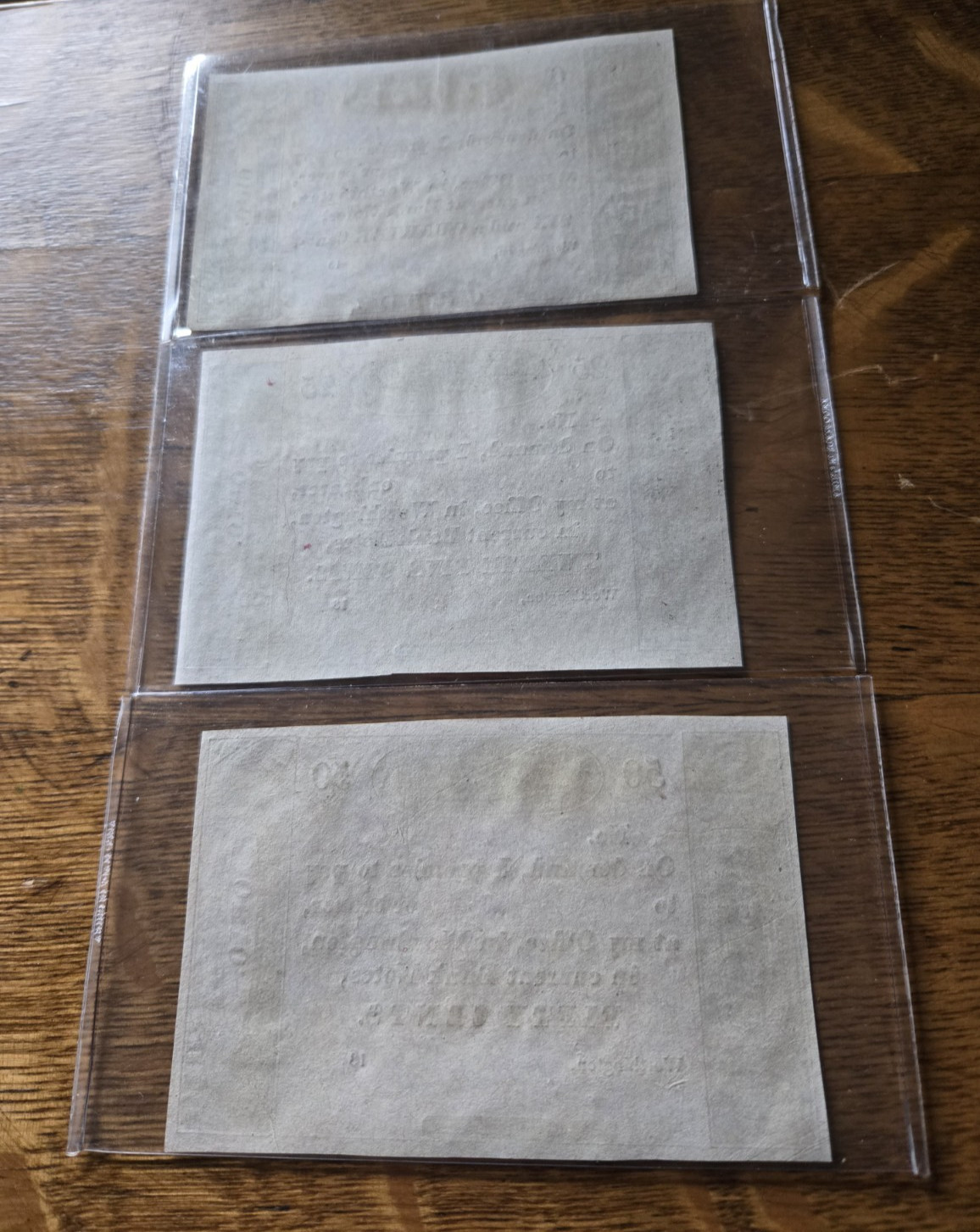 (3) Worthington Ohio Obsolete Currency Bank Note Remainders Ezra Griswold