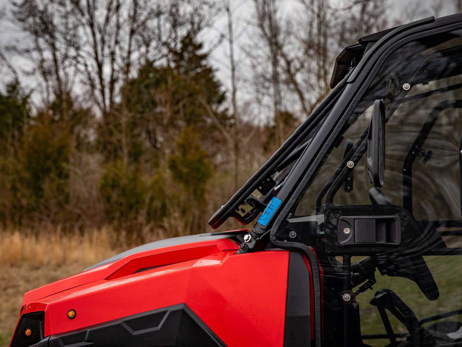 SuperATV Scratch Resistant Flip Windshield for Polaris General 1000 (2017+)