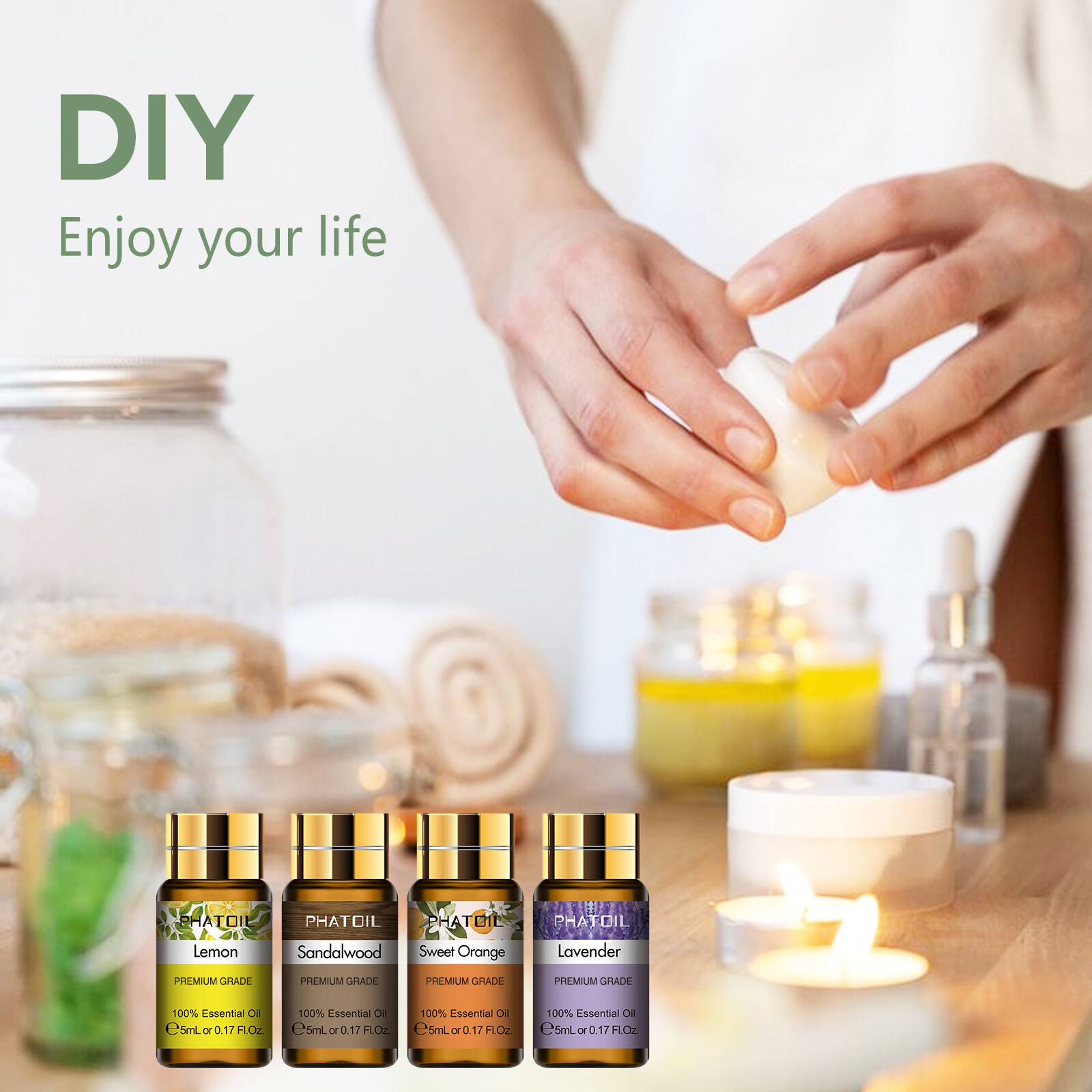 15x 5ML Essential Oil Set Aromatherapy Gift Kit 100% Pure Oils for Humidifier