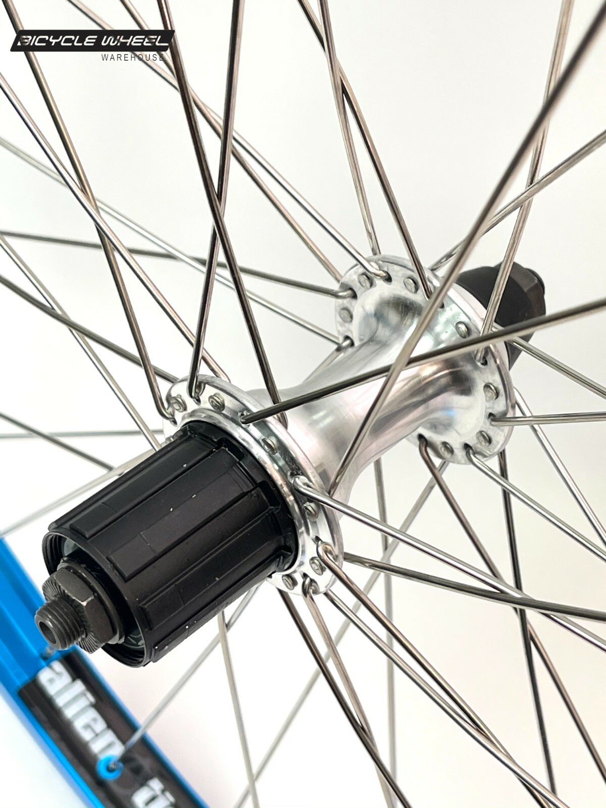 Alienation, 26" Rim Brake Bicycle Wheel Set, 6/7 Spd Non-Disc Silver Stainless