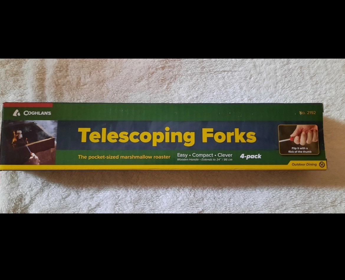 Marshmallow Forks 4-Pack Coghlans Telescoping Pocket Sized Roaster Up To 34"